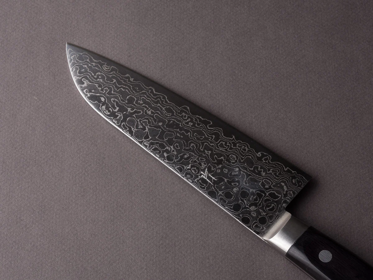 Hitohira - HG - Damascus - Santoku - Western Handle - Image 2
