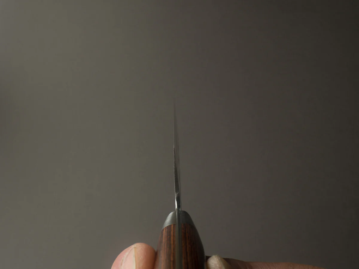 Hitohira - HG - Tsuchime Damascus - 160mm - Nakiri - Western Handle - Image 8