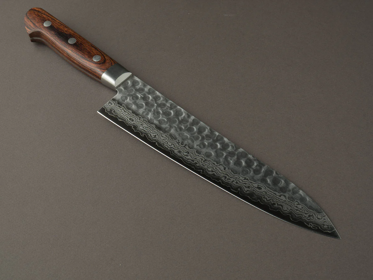Hitohira - HG - Tsuchime Damascus - 210mm Gyuto - Western Handle