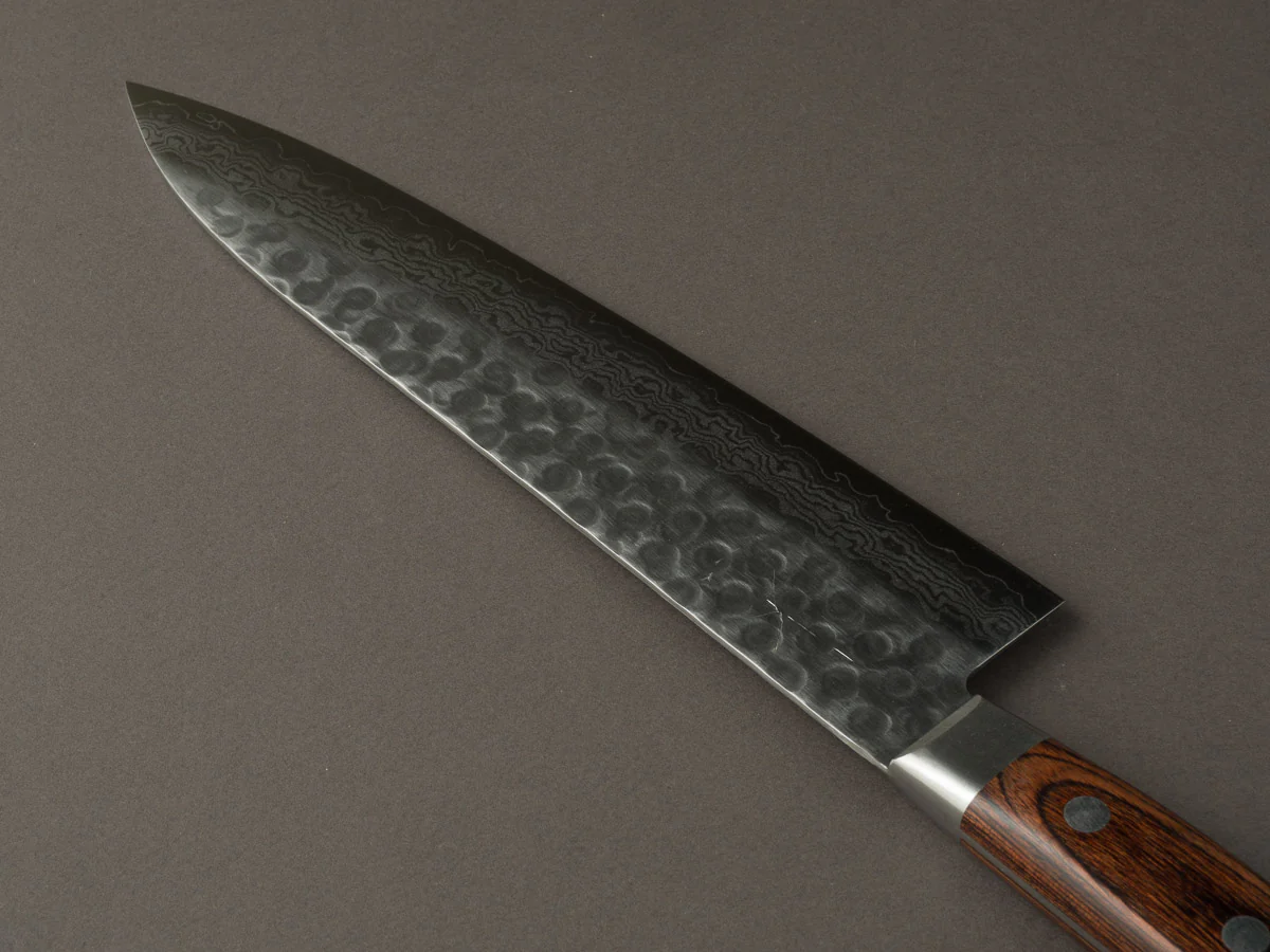 Hitohira - HG - Tsuchime Damascus - 210mm Gyuto - Western Handle - Image 2