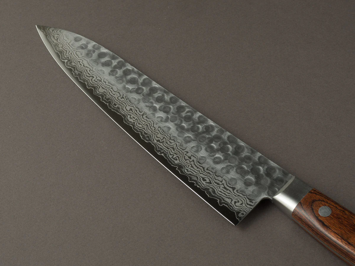 Hitohira - HG - Tsuchime Damascus - 210mm Gyuto - Western Handle - Image 3