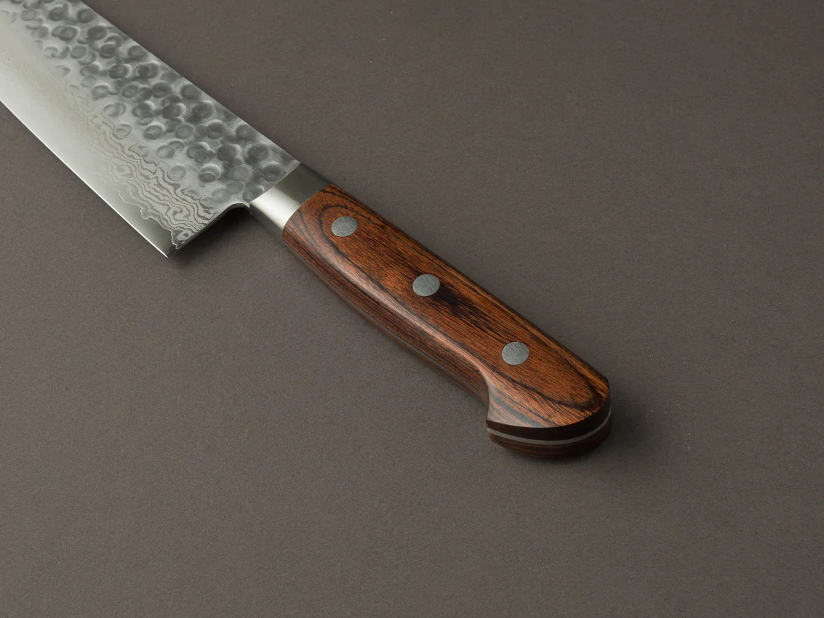 Hitohira - HG - Tsuchime Damascus - 210mm Gyuto - Western Handle - Image 4