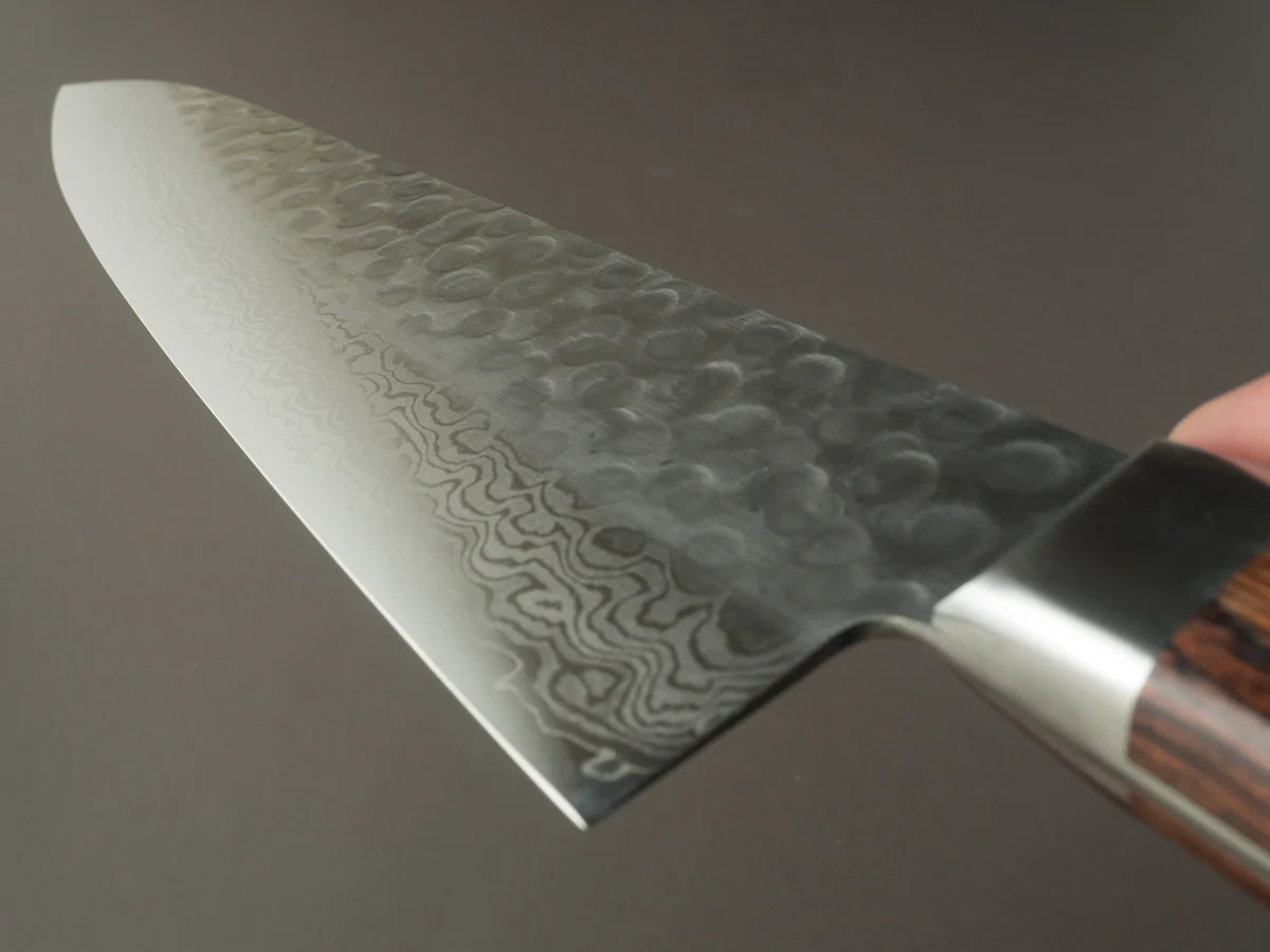 Hitohira - HG - Tsuchime Damascus - 240mm Gyuto - Western Handle - Image 11