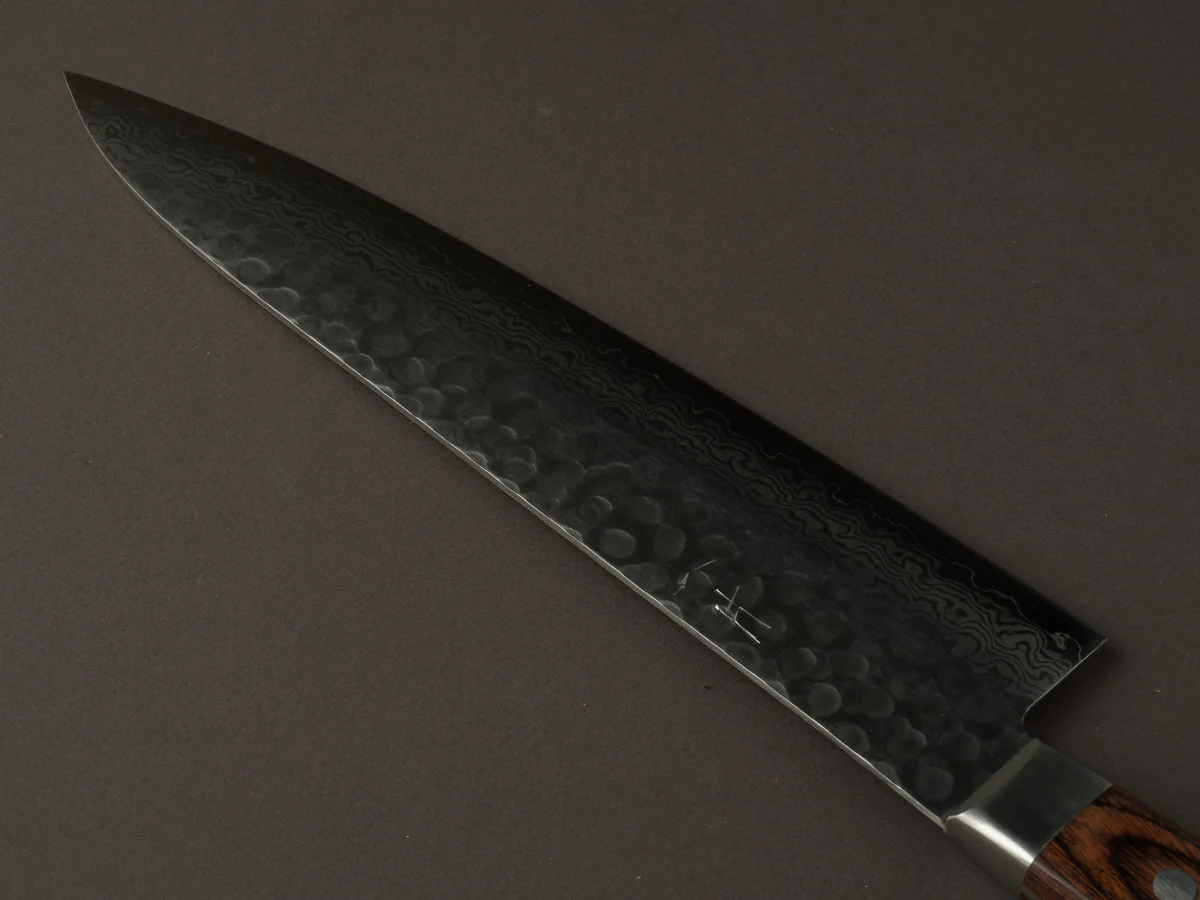 Hitohira - HG - Tsuchime Damascus - 240mm Gyuto - Western Handle - Image 2