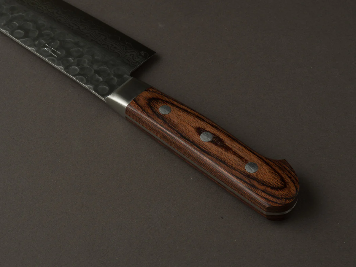 Hitohira - HG - Tsuchime Damascus - 240mm Gyuto - Western Handle - Image 4