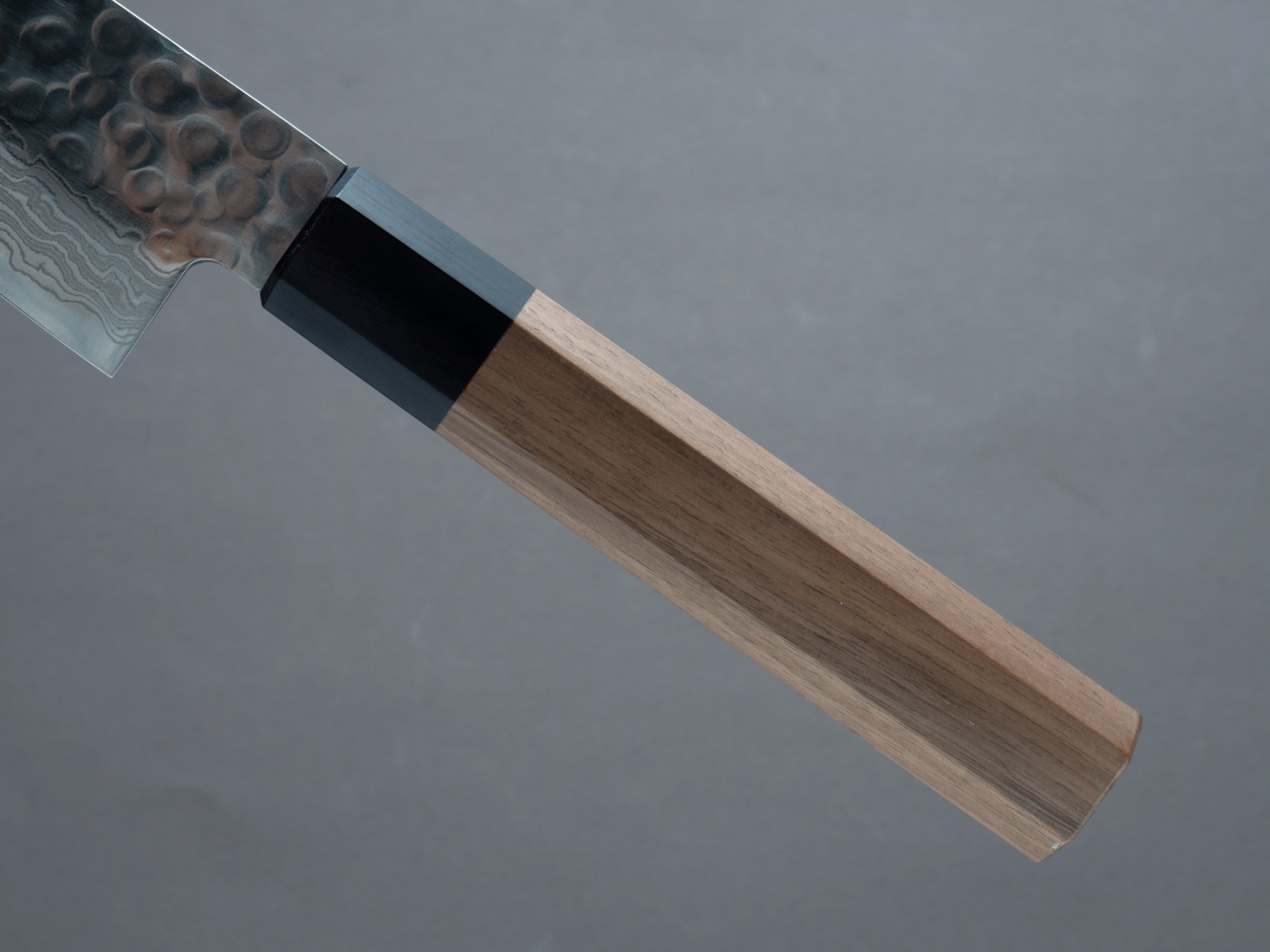 Hitohira - HG - Tsuchime - Damascus - Gyuto - 180mm - Walnut Handle - Image 5