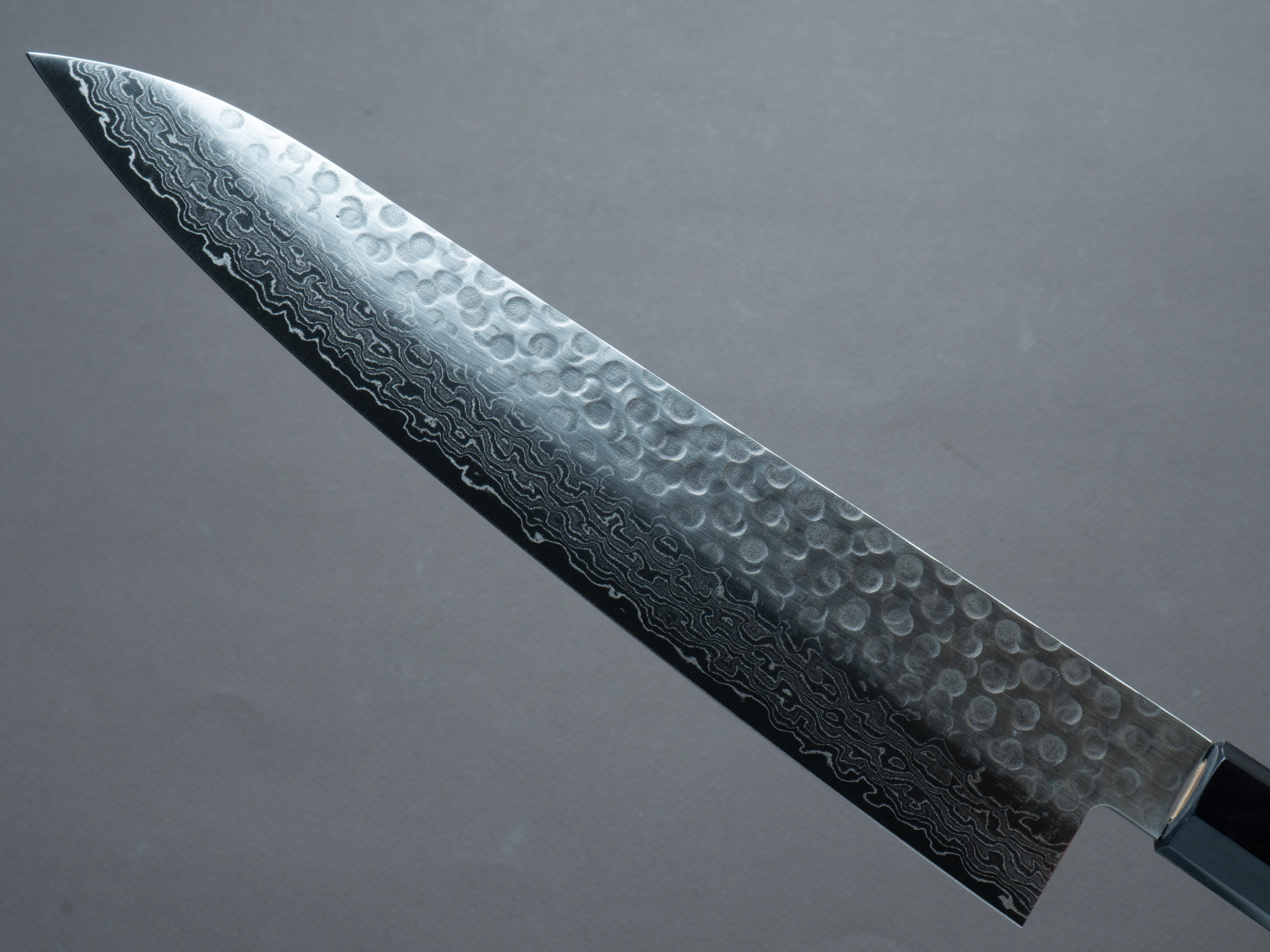 Hitohira - HG - Tsuchime Damascus - Gyuto - 240mm - Walnut Handle - Image 3