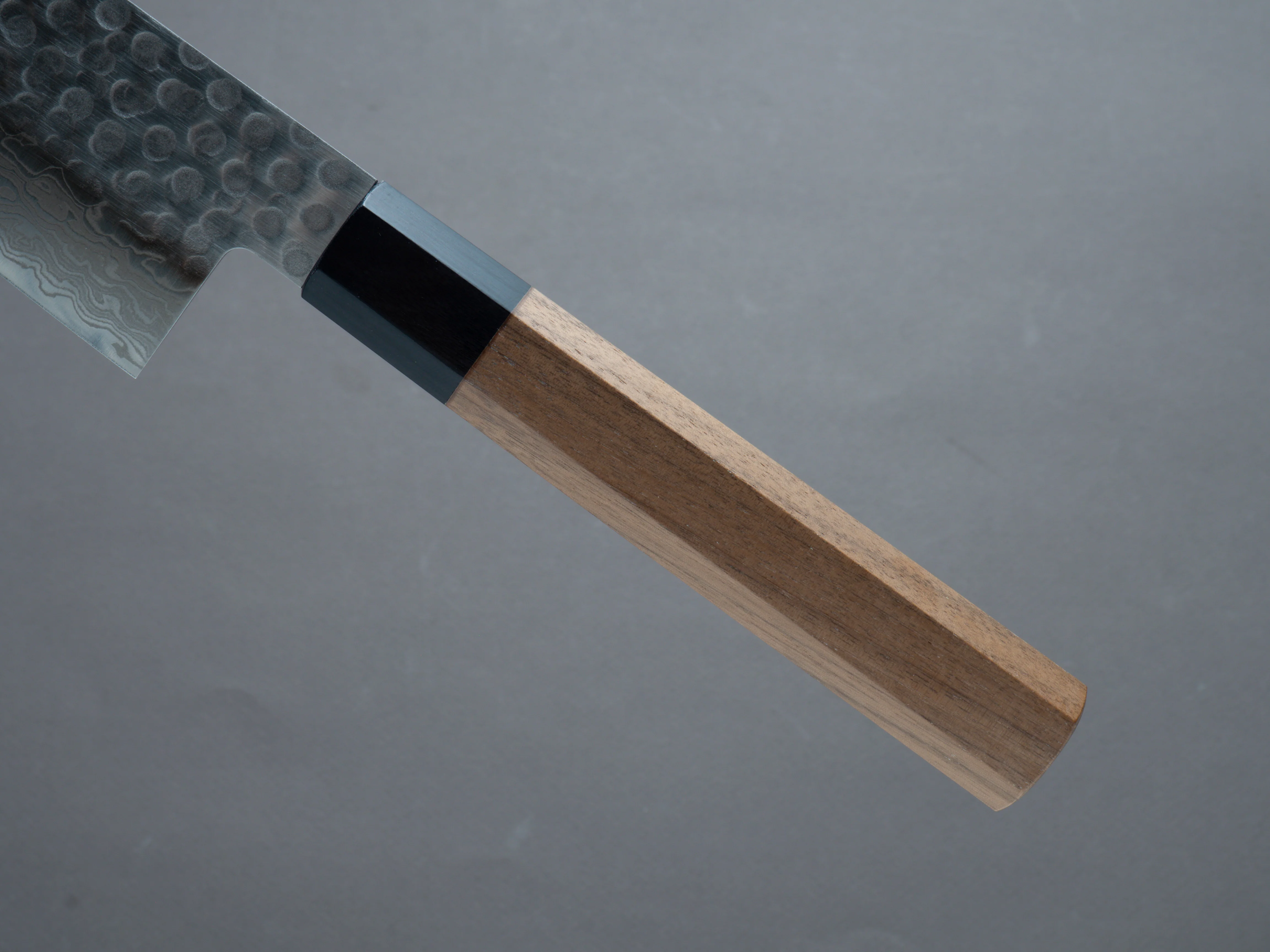 Hitohira - HG - Tsuchime Damascus - Gyuto - 240mm - Walnut Handle - Image 5
