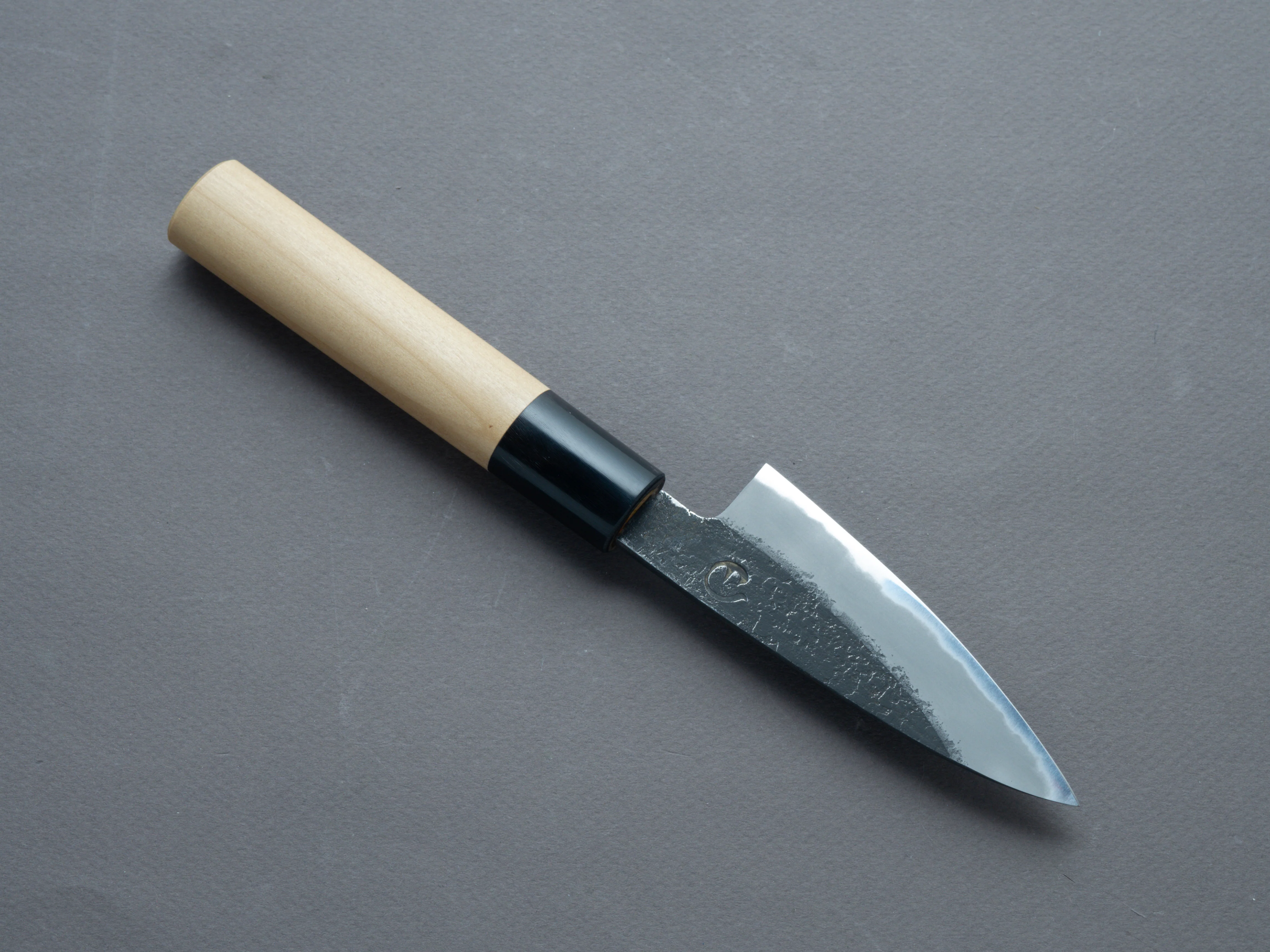 Hitohira - Hinode - Nashiji - White #2 - Paring - 90mm - Magnolia Handle (D-Shape) - Image 2