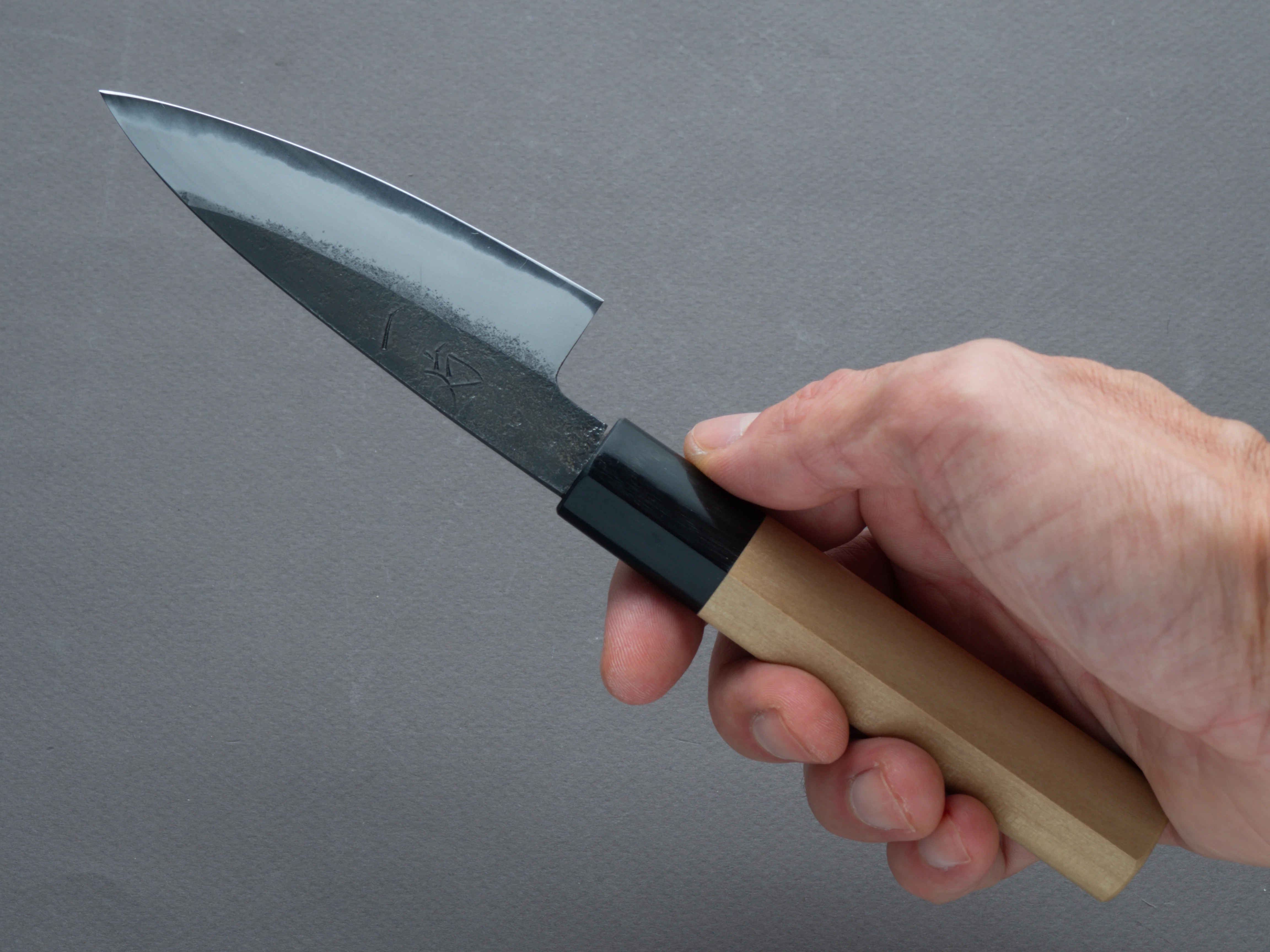 Hitohira - Hinode - Nashiji - White #2 - Paring - 90mm - Magnolia Handle (D-Shape) - Image 7