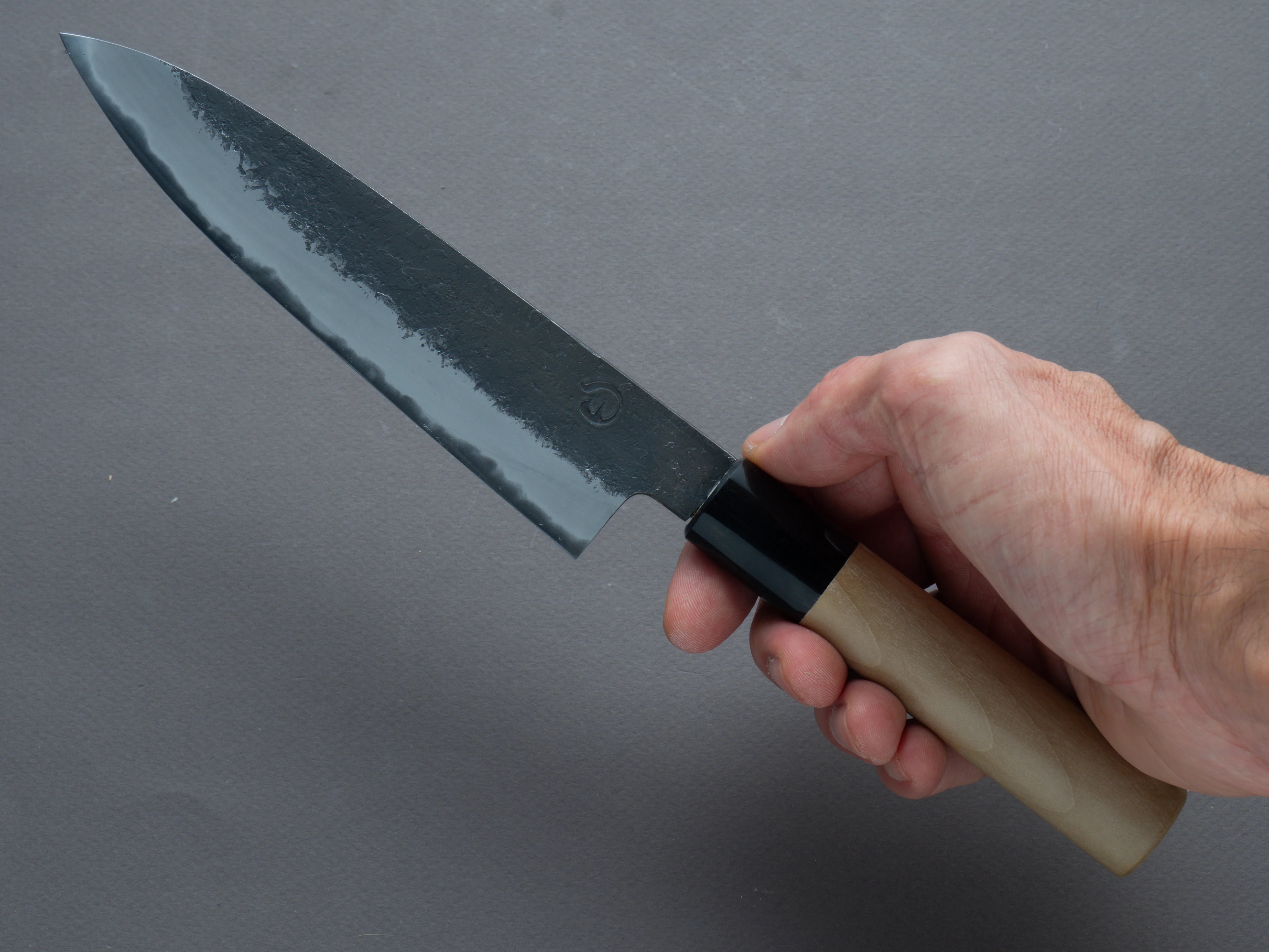 Hitohira - Hinode - Nashiji - White #2 - Petty - 150mm - Magnolia Handle (Oval) - Image 6