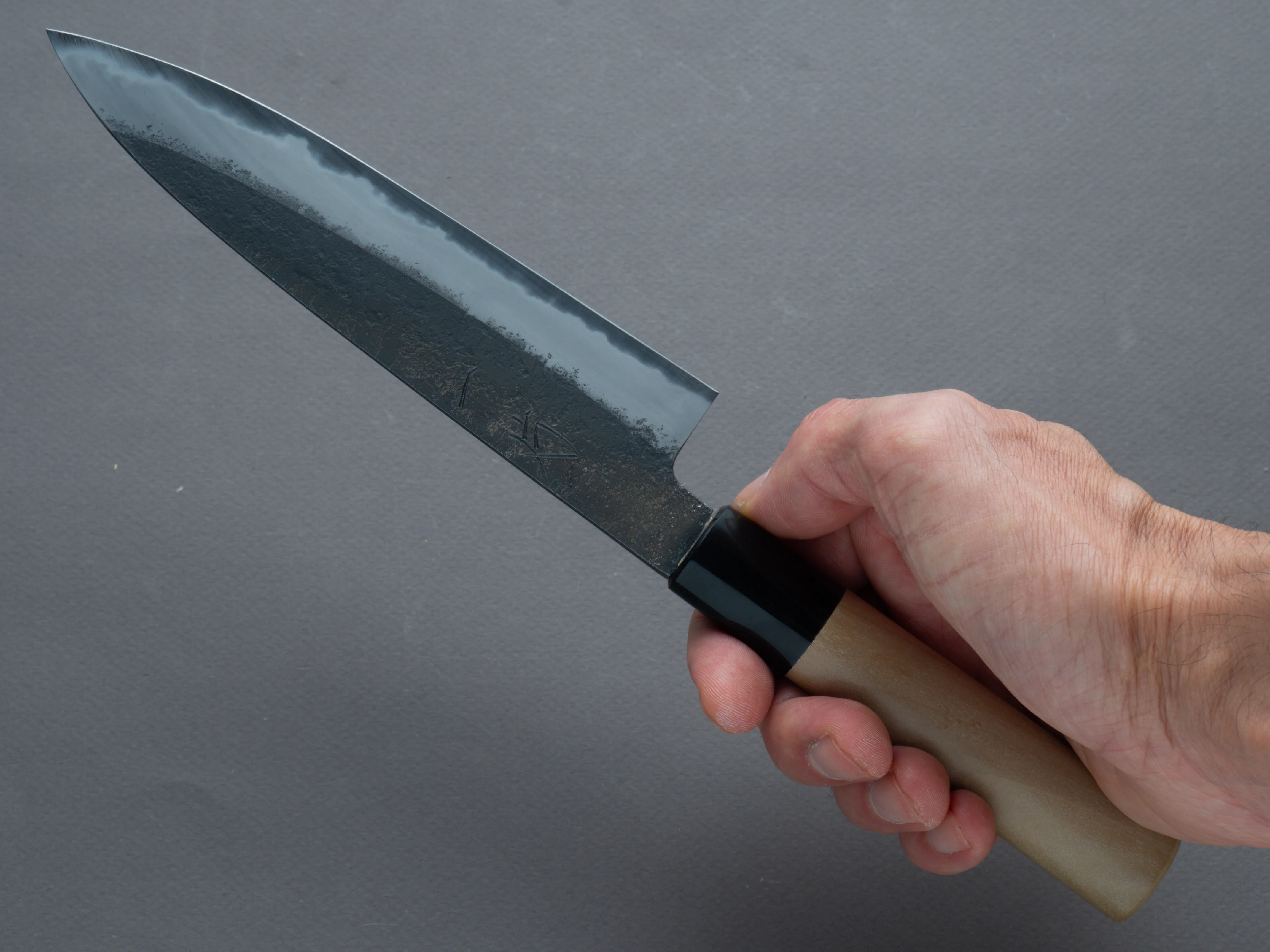 Hitohira - Hinode - Nashiji - White #2 - Petty - 150mm - Magnolia Handle (Oval) - Image 7