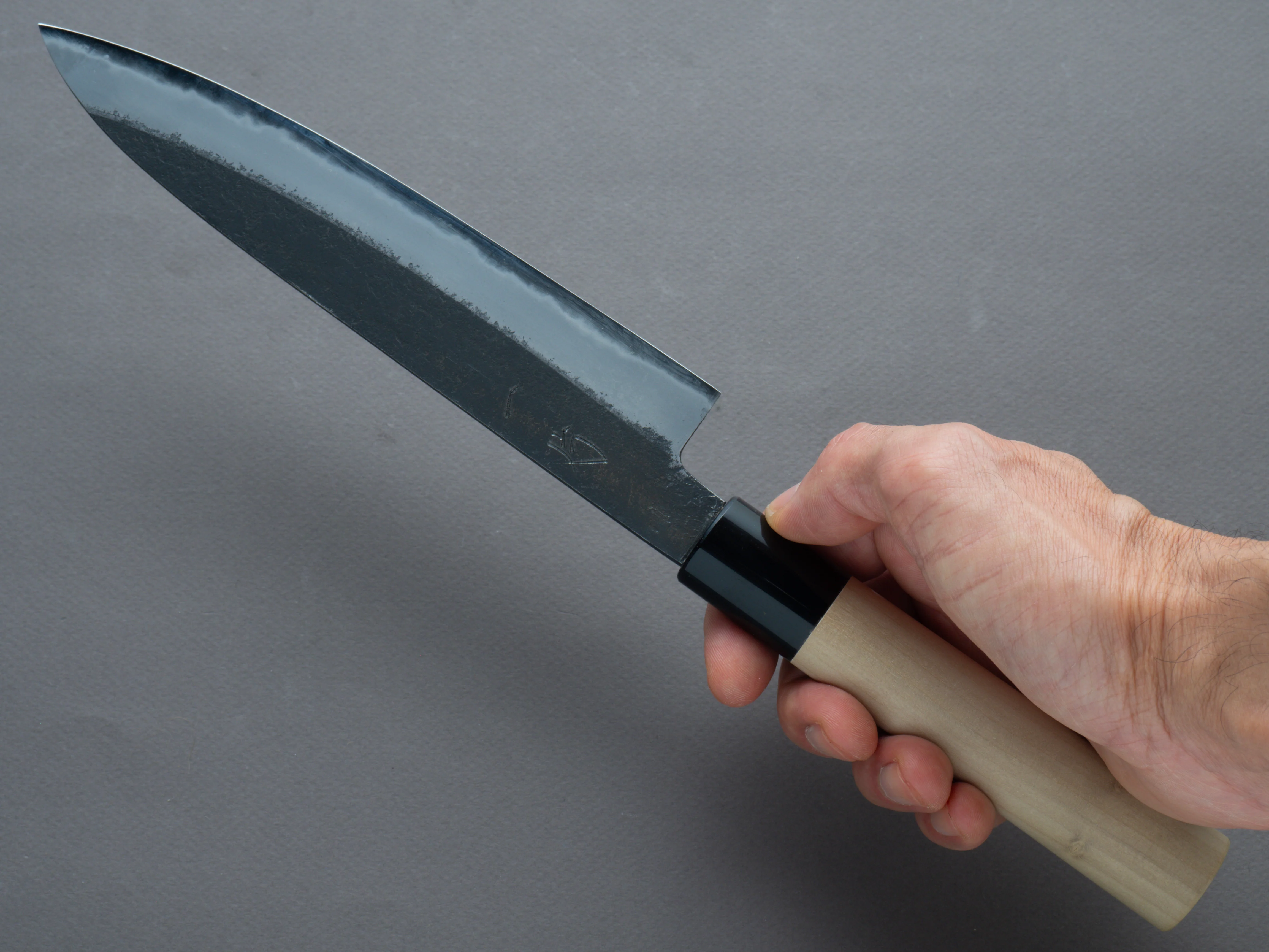 Hitohira - Hinode - Nashiji - White #2 - Petty - 180mm - Magnolia Handle (Oval) - Image 7