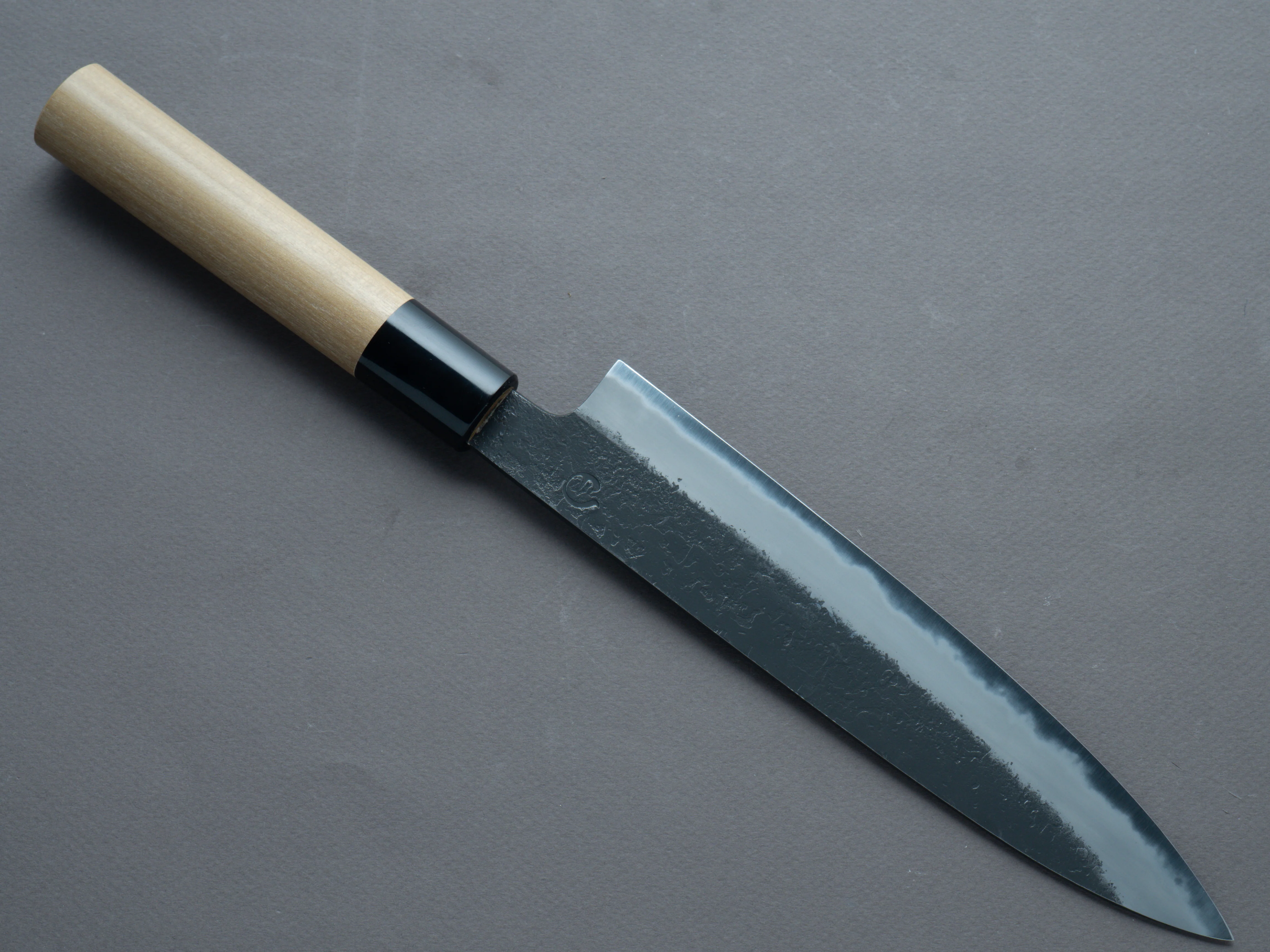 Hitohira - Hinode - White #2 - Nashiji - Petty - 195mm - Magnolia Handle (Oval) - Image 2