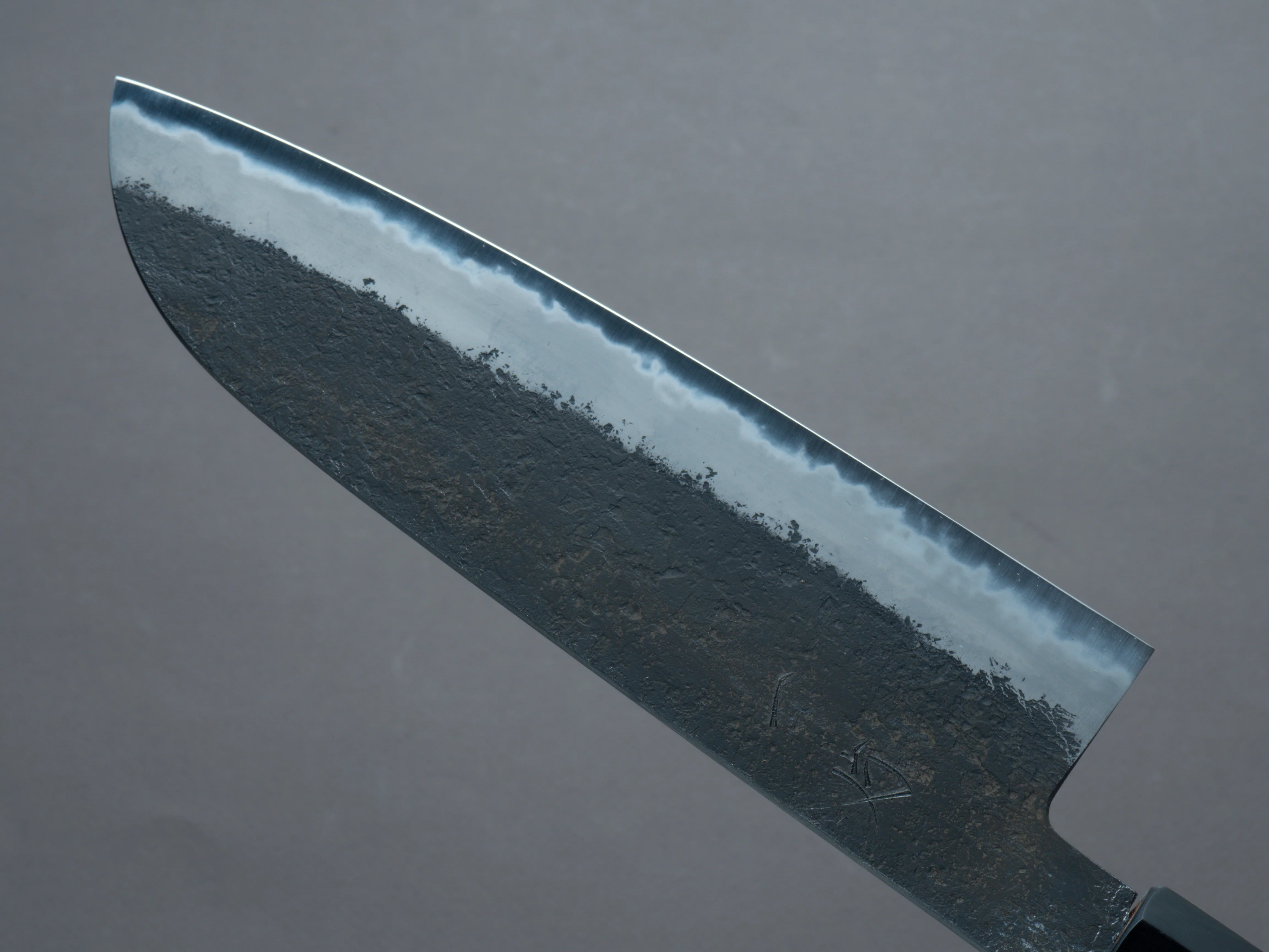 Hitohira - Hinode - Nashiji - White #2 - Santoku 180mm - Quince Handle - Image 4