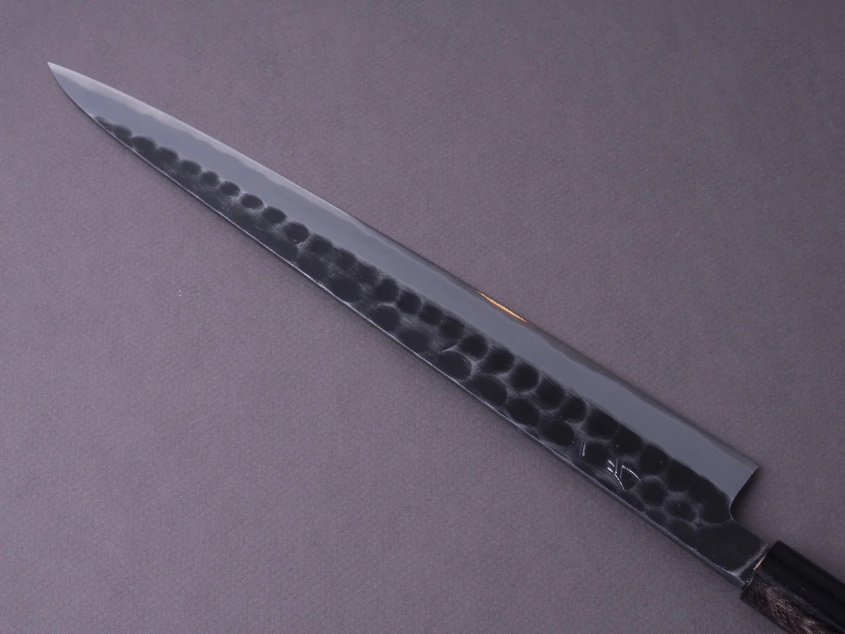 Hitohira - Hinode - White #2 Tsuchime - 270mm Sujihiki - Ho Wood Handle - Image 6
