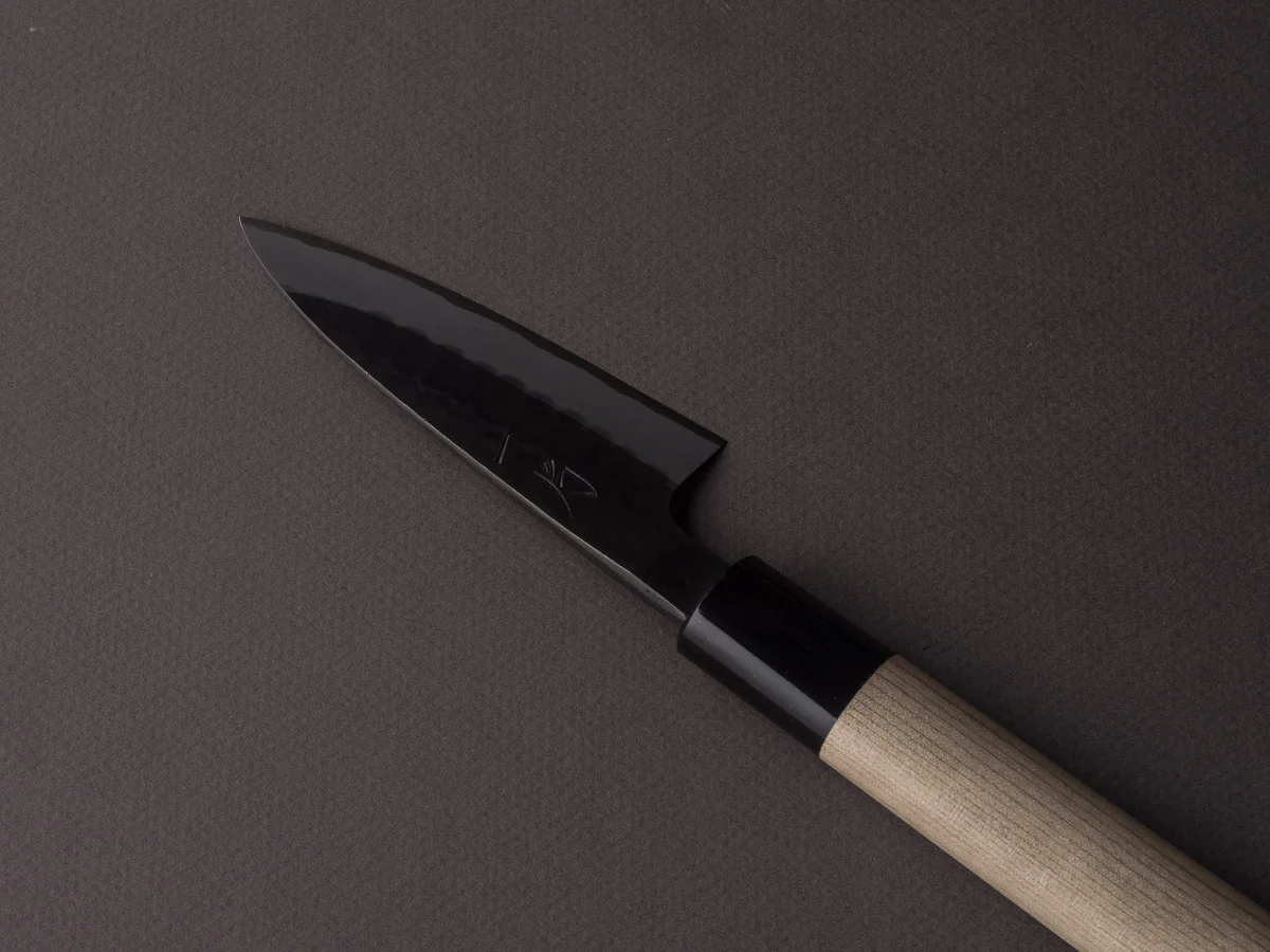 Hitohira - Hinode - White #2 - Stainless Clad Tsuchime - 90mm Paring - Ho Wood Handle - Image 2