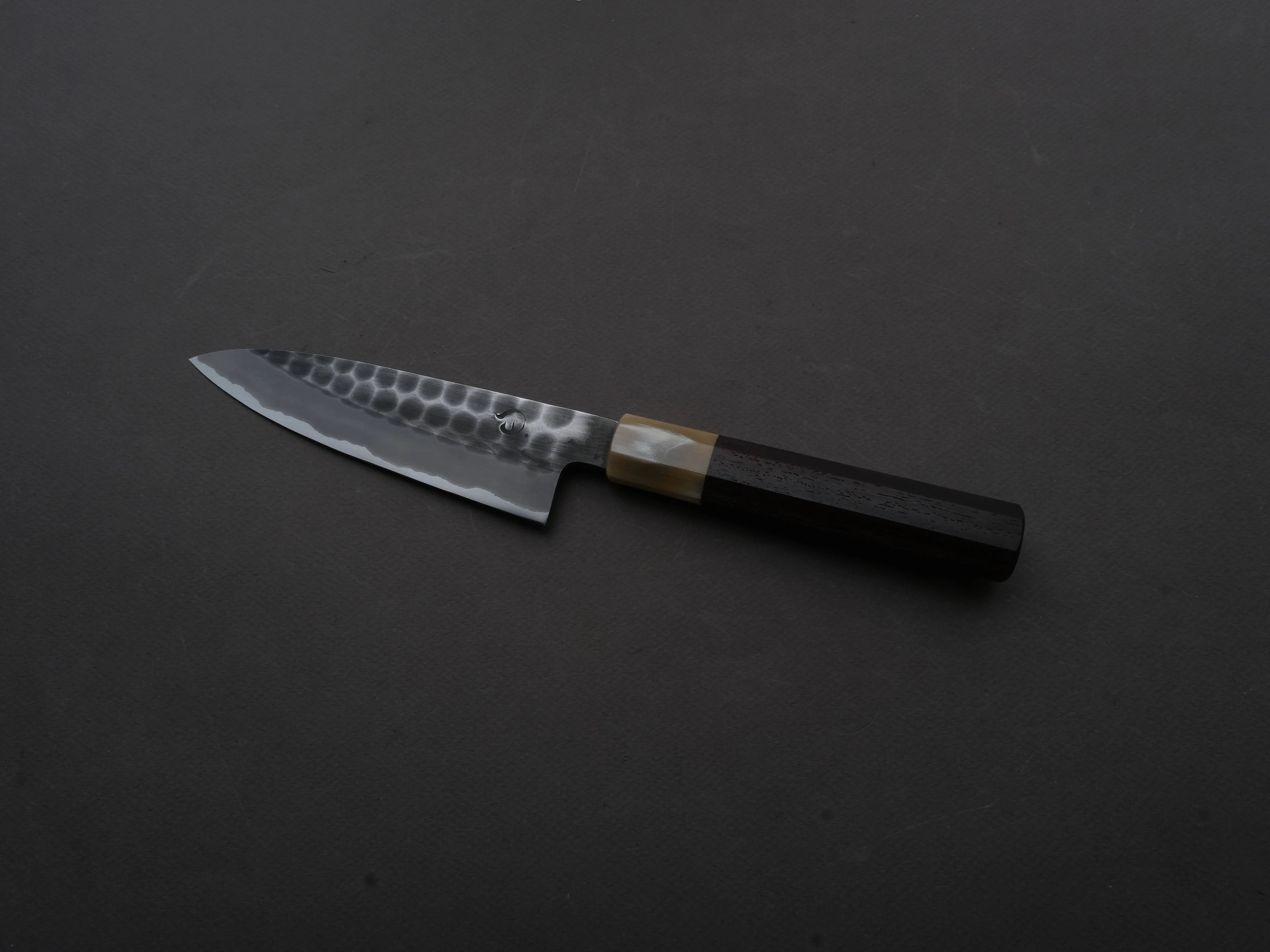 Hitohira - Hinode - White #2 - Stainless Clad - Tsuchime - Petty - 135mm - Taihei Rosewood Handle - Image 2