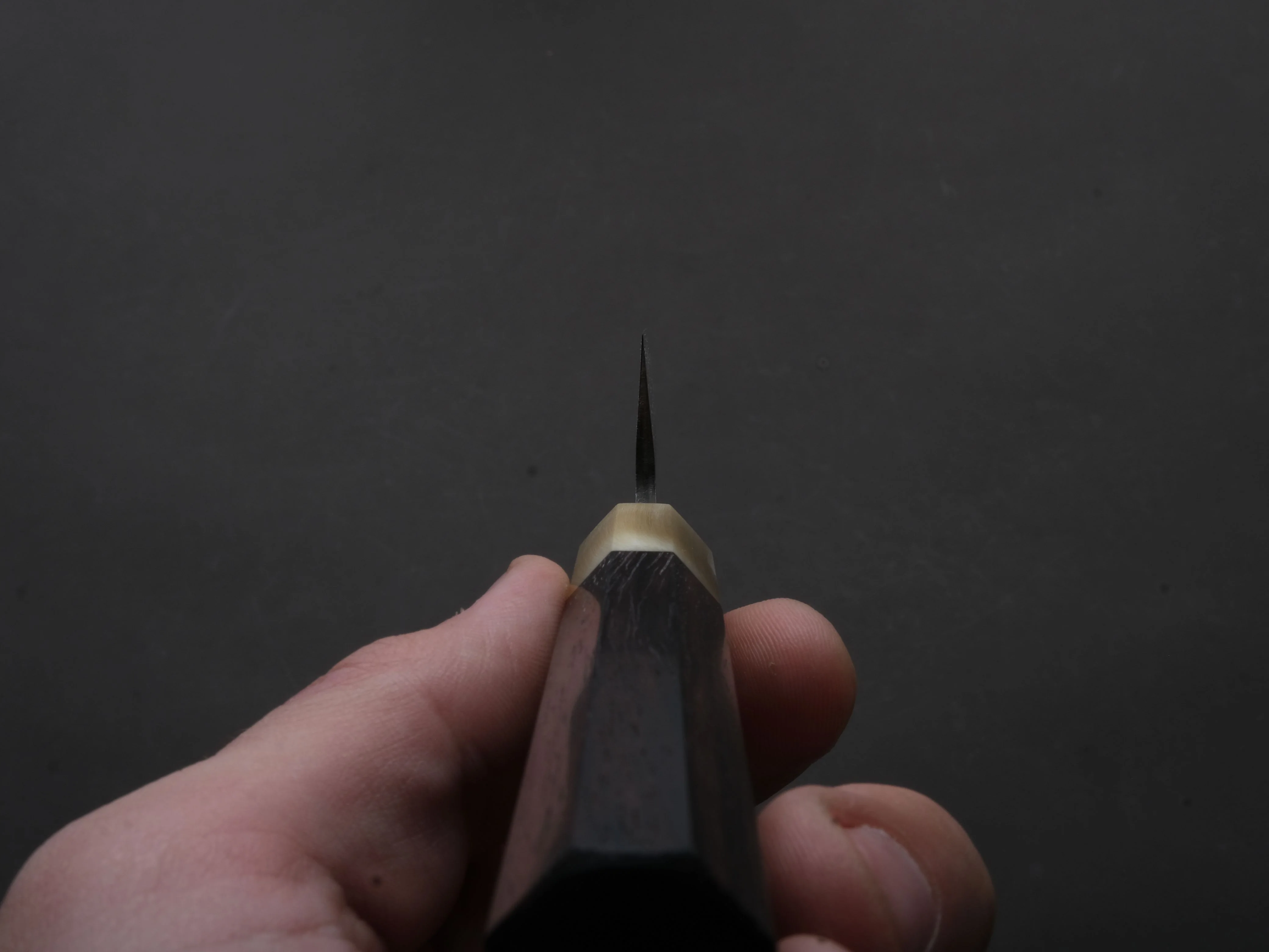 Hitohira - Hinode - White #2 - Stainless Clad - Tsuchime - Petty - 135mm - Taihei Rosewood Handle - Image 5