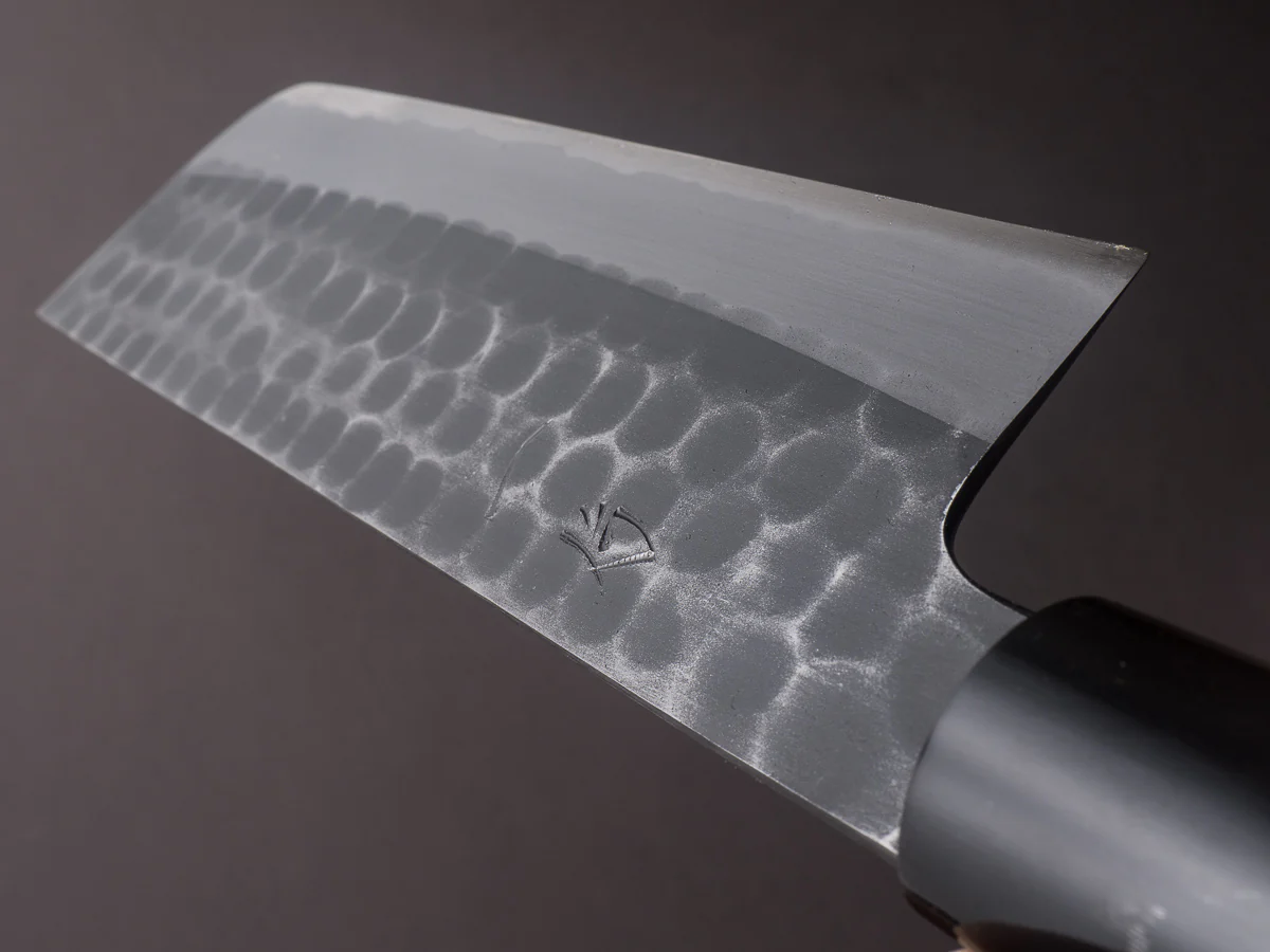 Hitohira - Hinode - White #2 Tsuchime - 165mm Nakiri - Ho Wood Handle - Image 10