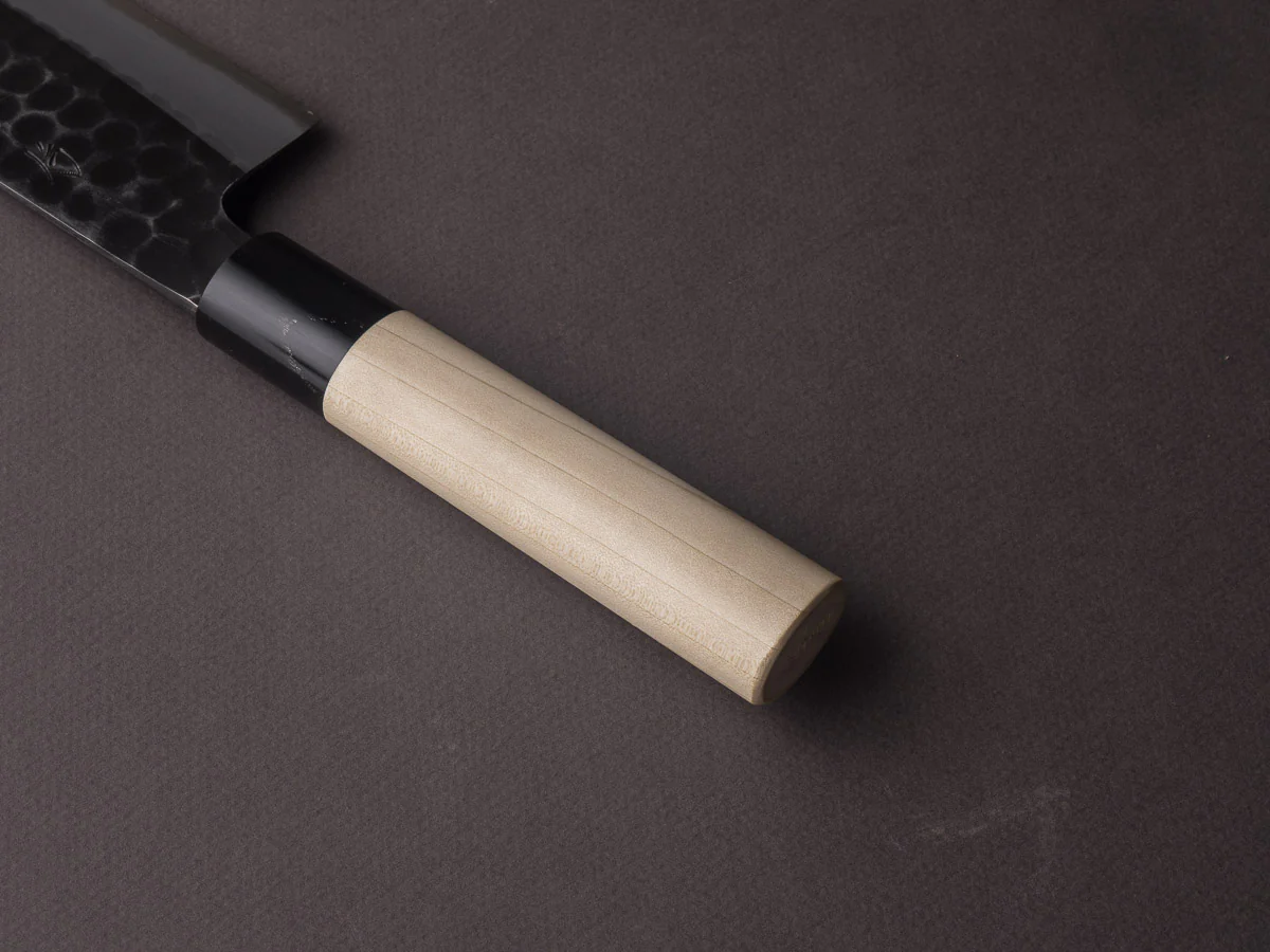 Hitohira - Hinode - White #2 Tsuchime - 165mm Nakiri - Ho Wood Handle - Image 4