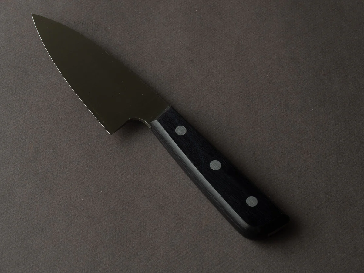Hitohira - Hiragana - Deba - 120mm - Pakka Handle - No Bolster - Image 4