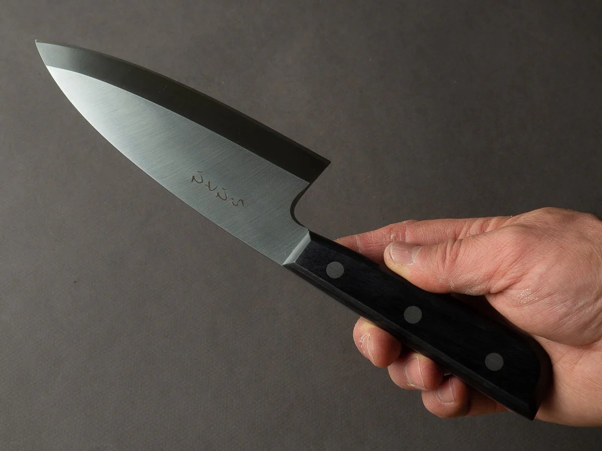 Hitohira - Hiragana - Deba - 150mm - Pakka Handle - No Bolster - Image 5