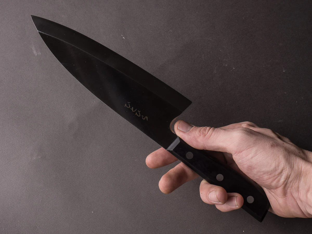 Hitohira - Hiragana - Deba - 180mm - Pakka Handle - No Bolster - Image 7