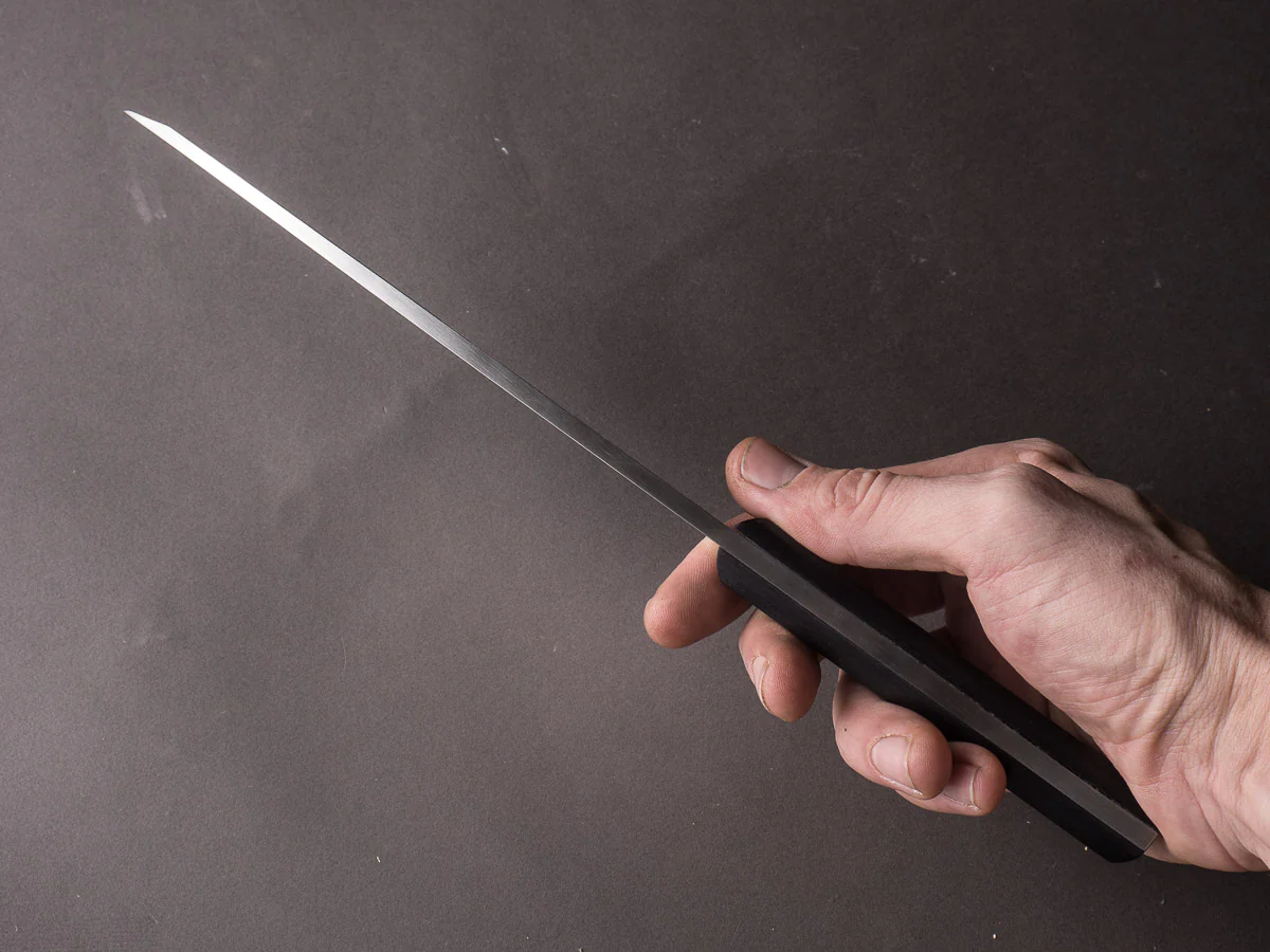 Hitohira - Hiragana - Deba - 180mm - Pakka Handle - No Bolster - Image 8