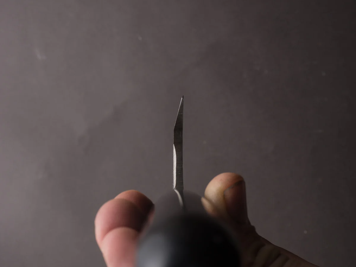 Hitohira - Hiragana - Deba - 180mm - Pakka Handle - No Bolster - Image 9