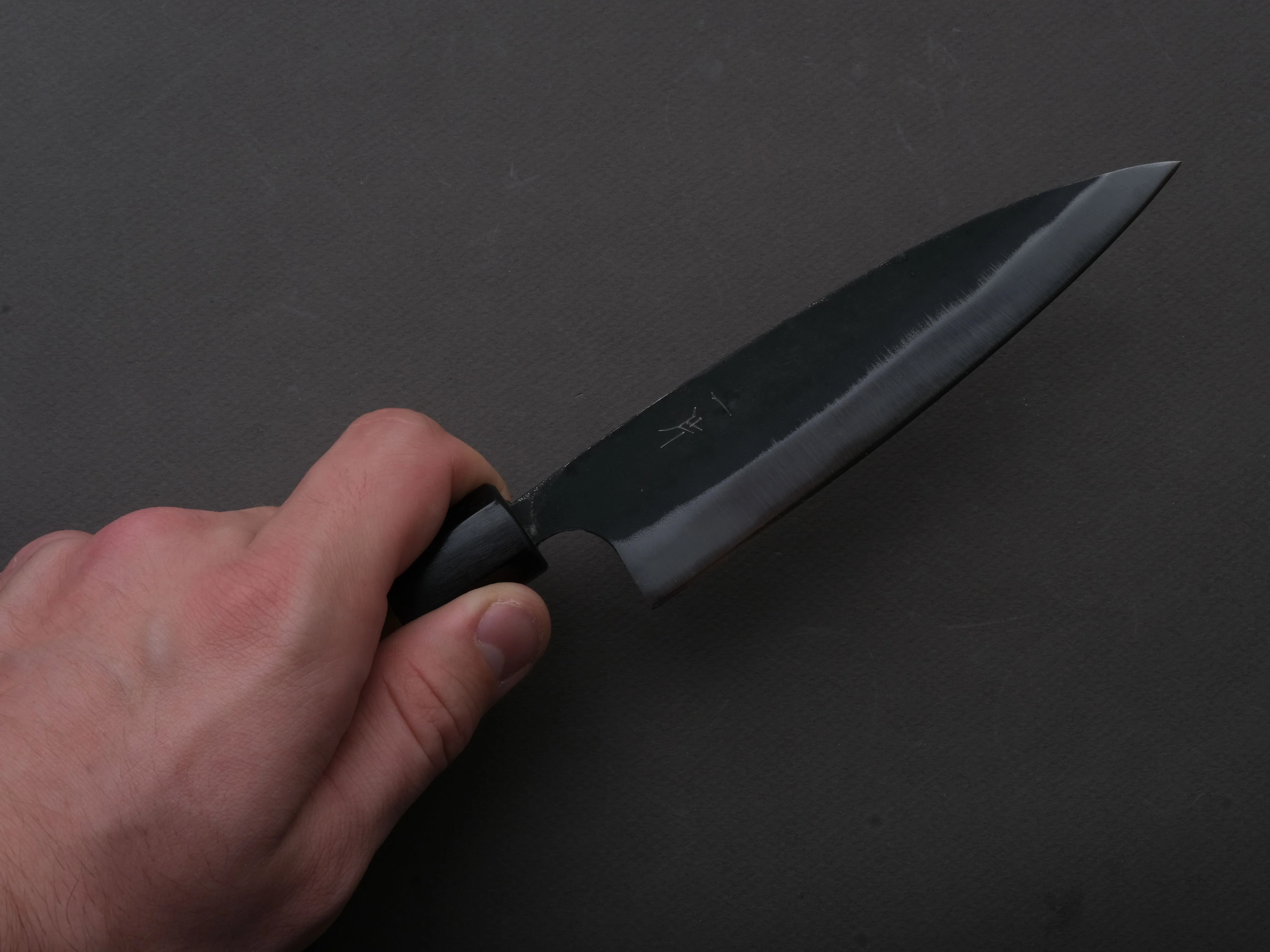 Hitohira - Hizen - Blue #1 - Kurouchi - Ajikiri - 145mm - Walnut Handle - Image 3
