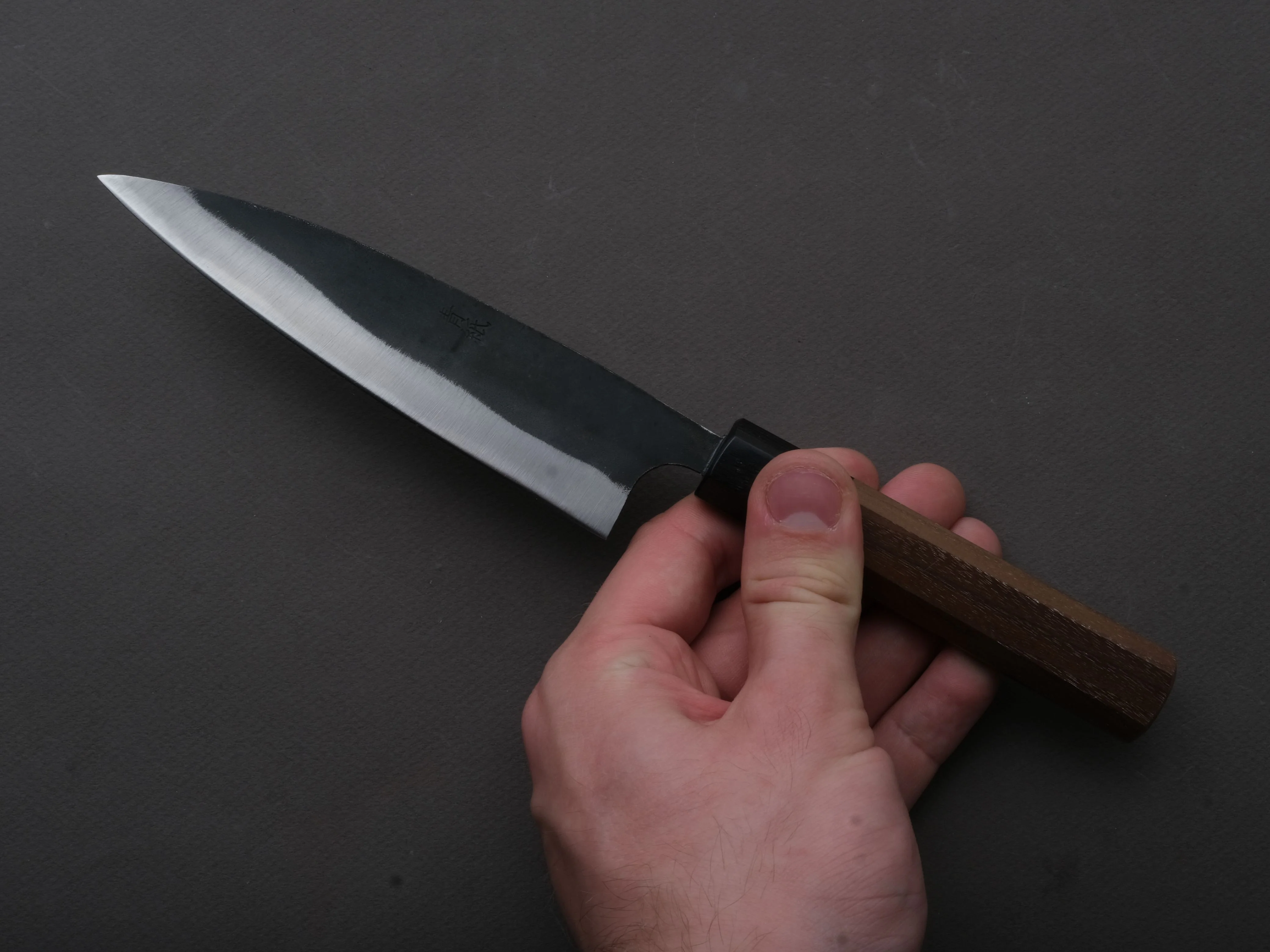 Hitohira - Hizen - Blue #1 - Kurouchi - Ajikiri - 145mm - Walnut Handle - Image 4