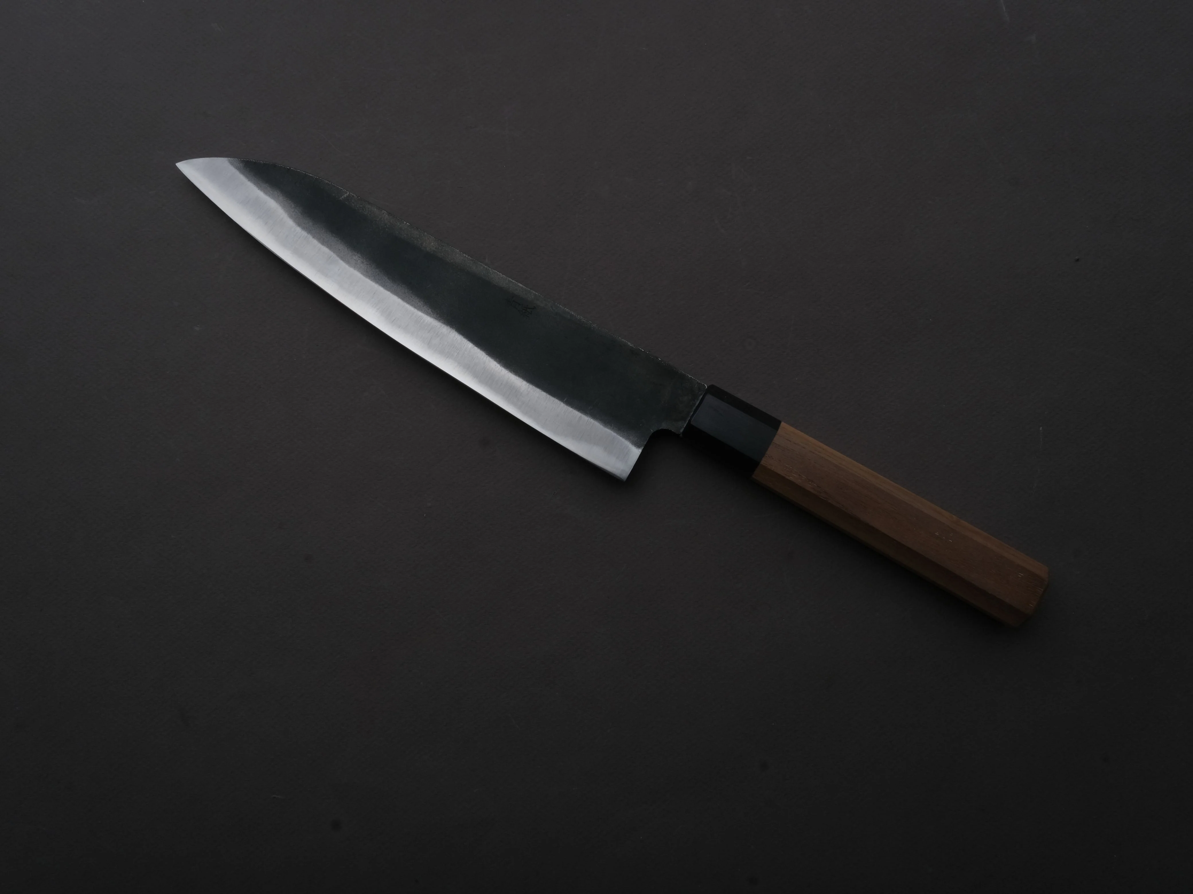 Hitohira - Hizen - Blue #1 - Kurouchi - Gyuto - 210mm - Walnut Handle - Image 2