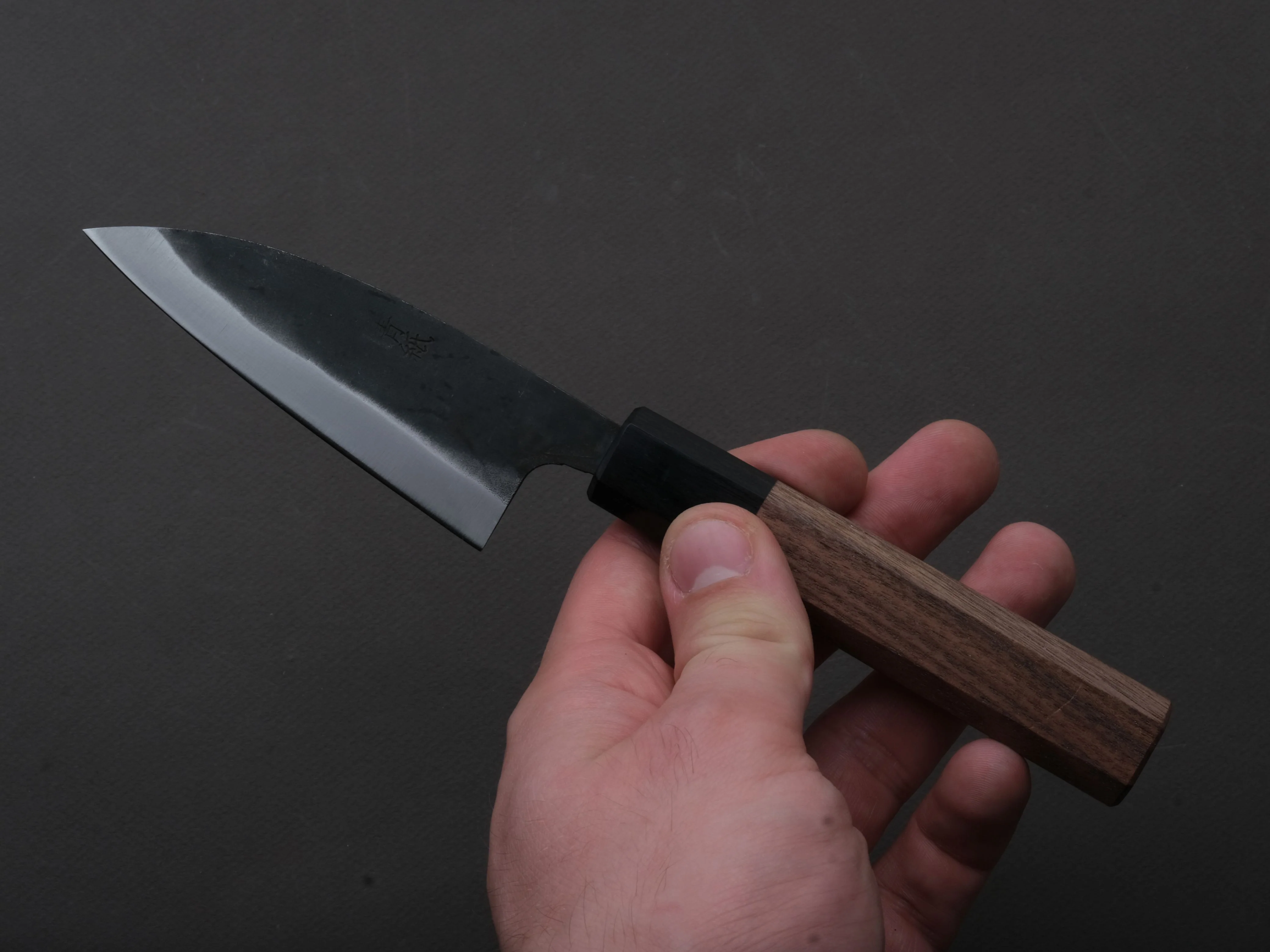 Hitohira - Hizen - Blue #1 - Kurouchi - Utility - 105mm - Walnut Handle - Image 4
