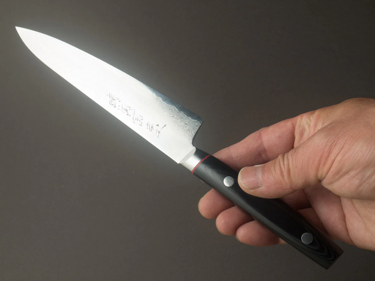 Hitohira - Imojiya KT - VG10 - Damascus - 150mm Petty - Western Handle - Image 7