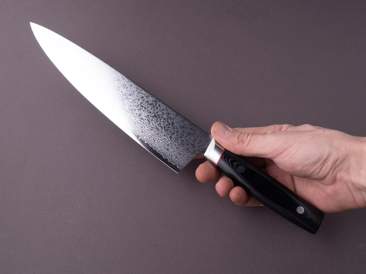 Hitohira - Imojiya KT - VG10 - Damascus - 230mm Gyuto - Western Handle - Image 7