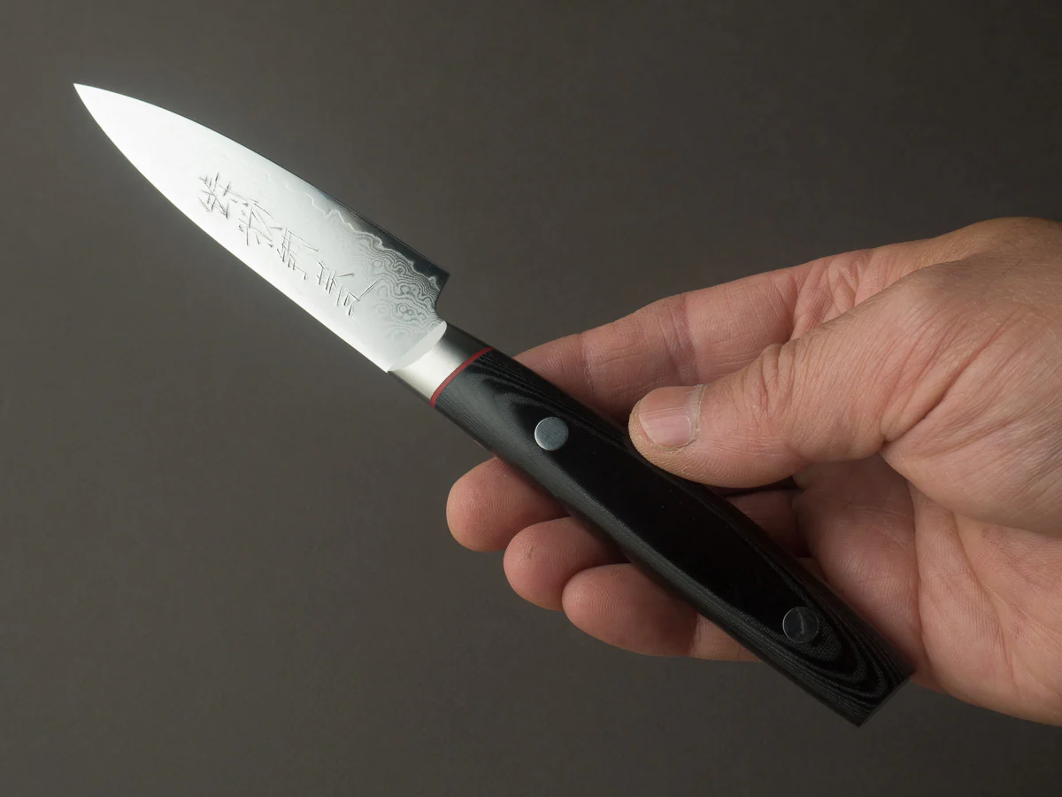 Hitohira - Imojiya KT - VG10 - Damascus - 90mm Paring - Western Handle - Image 5
