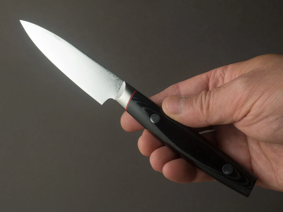 Hitohira - Imojiya KT - VG10 - Damascus - 90mm Paring - Western Handle - Image 6