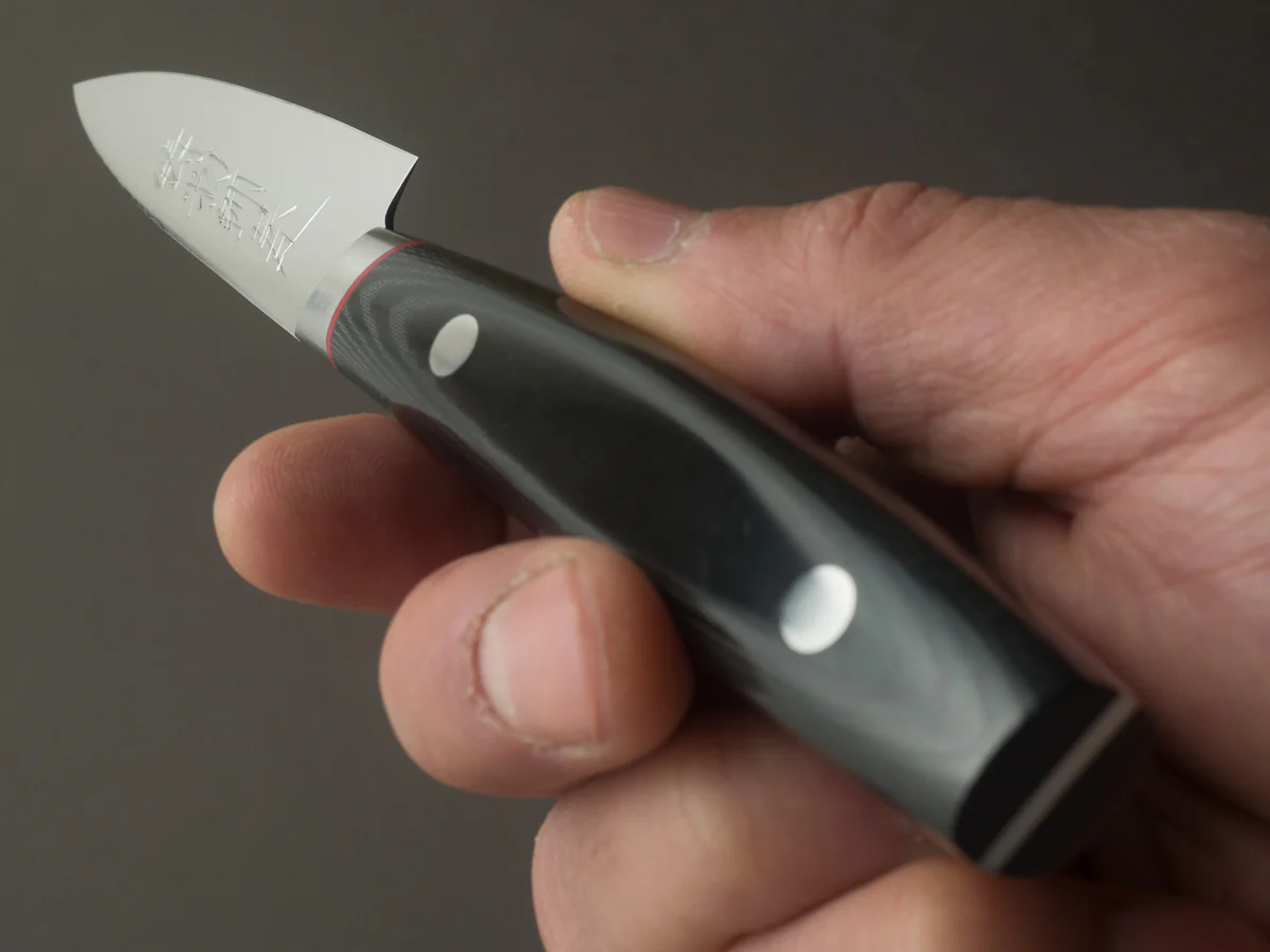 Hitohira - Imojiya KT - VG10 - Damascus - 90mm Paring - Western Handle - Image 9