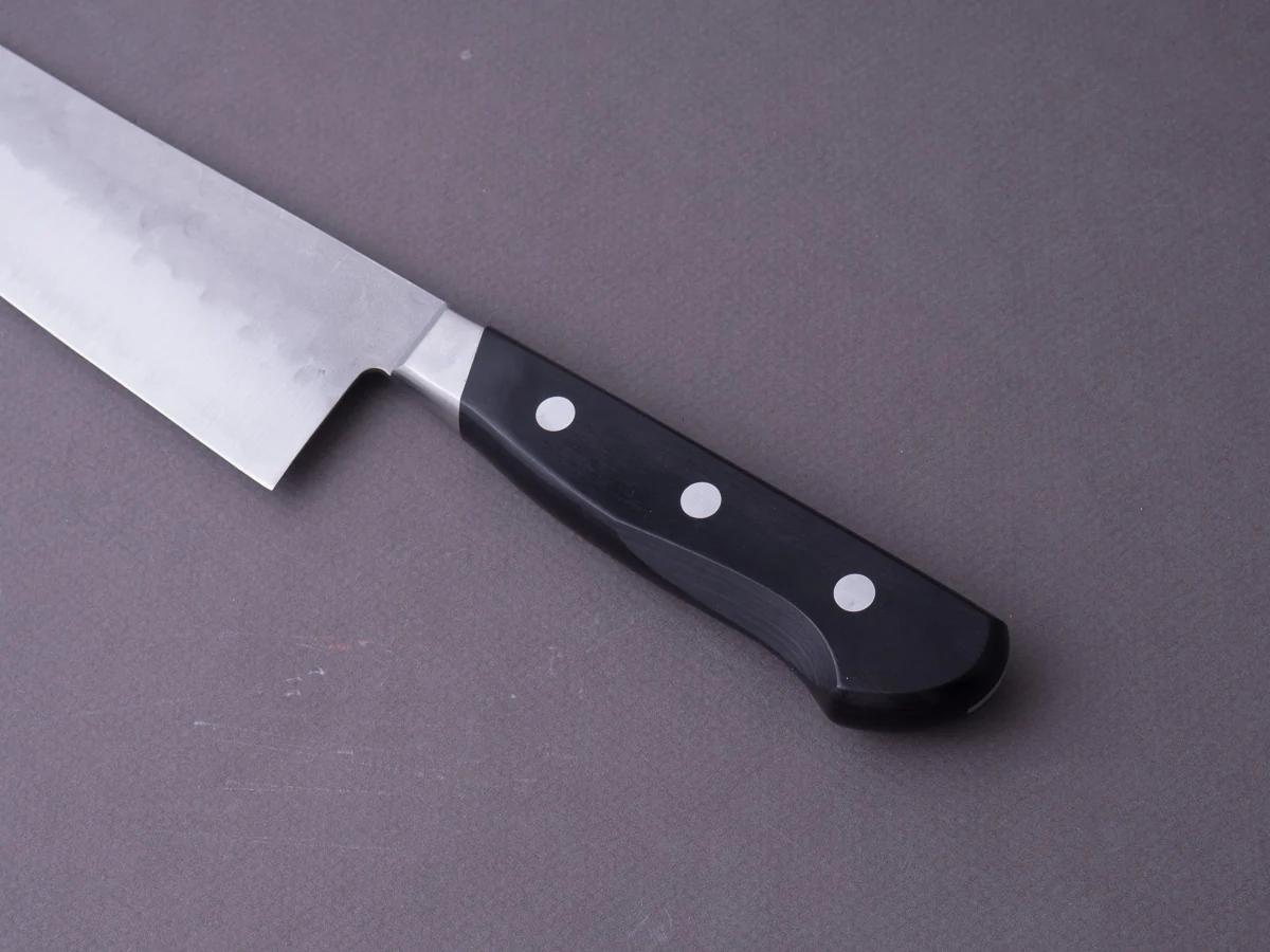 Hitohira - Imojiya Kuma - Blue #2 Nashiji Tsuchime - 200mm Gyuto - Western Handle - Image 3