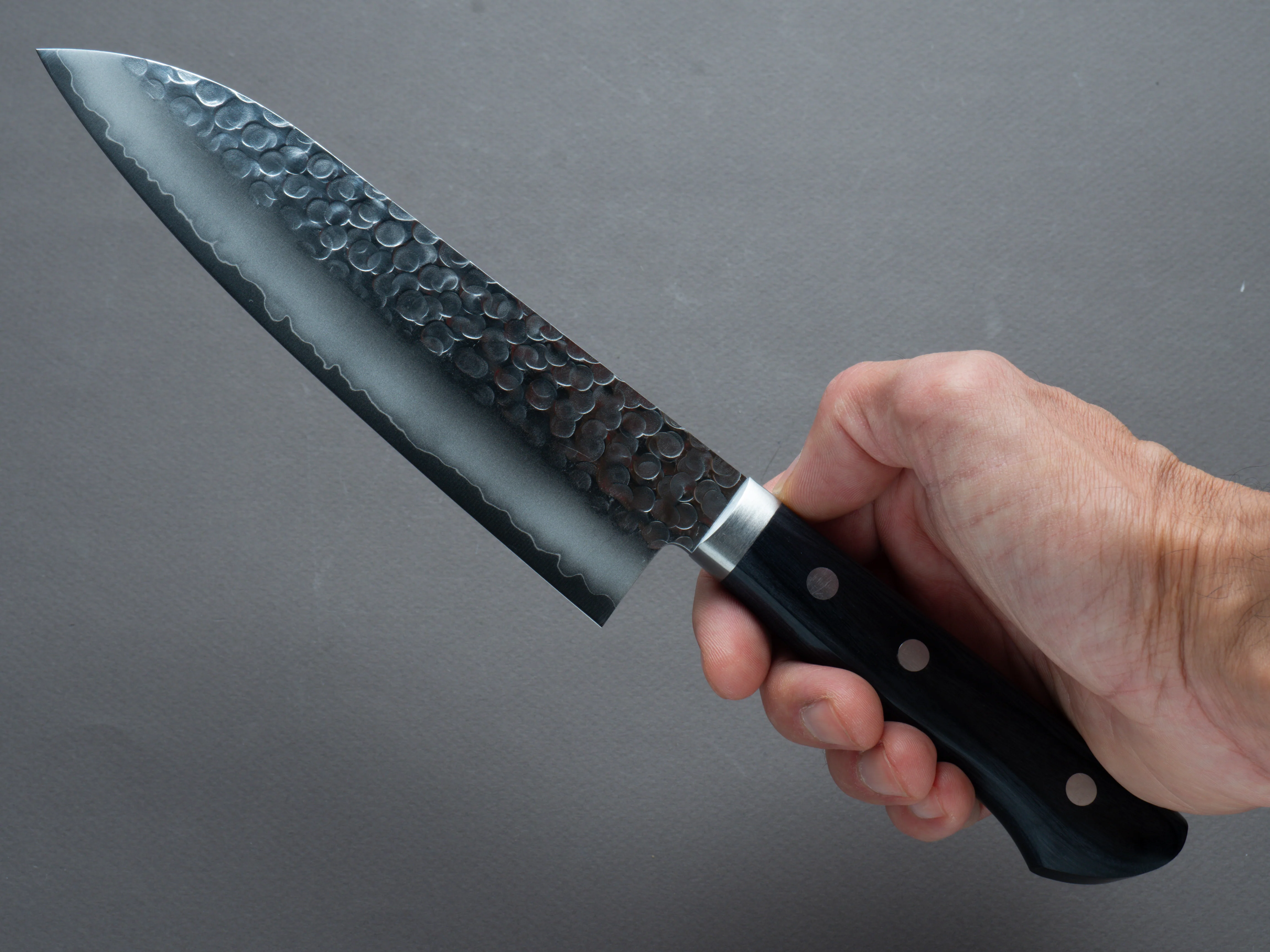 Hitohira - Imojiya MZ - VG-1 - Tsuchime Migaki - Santoku - 165mm - Western Handle - Image 6
