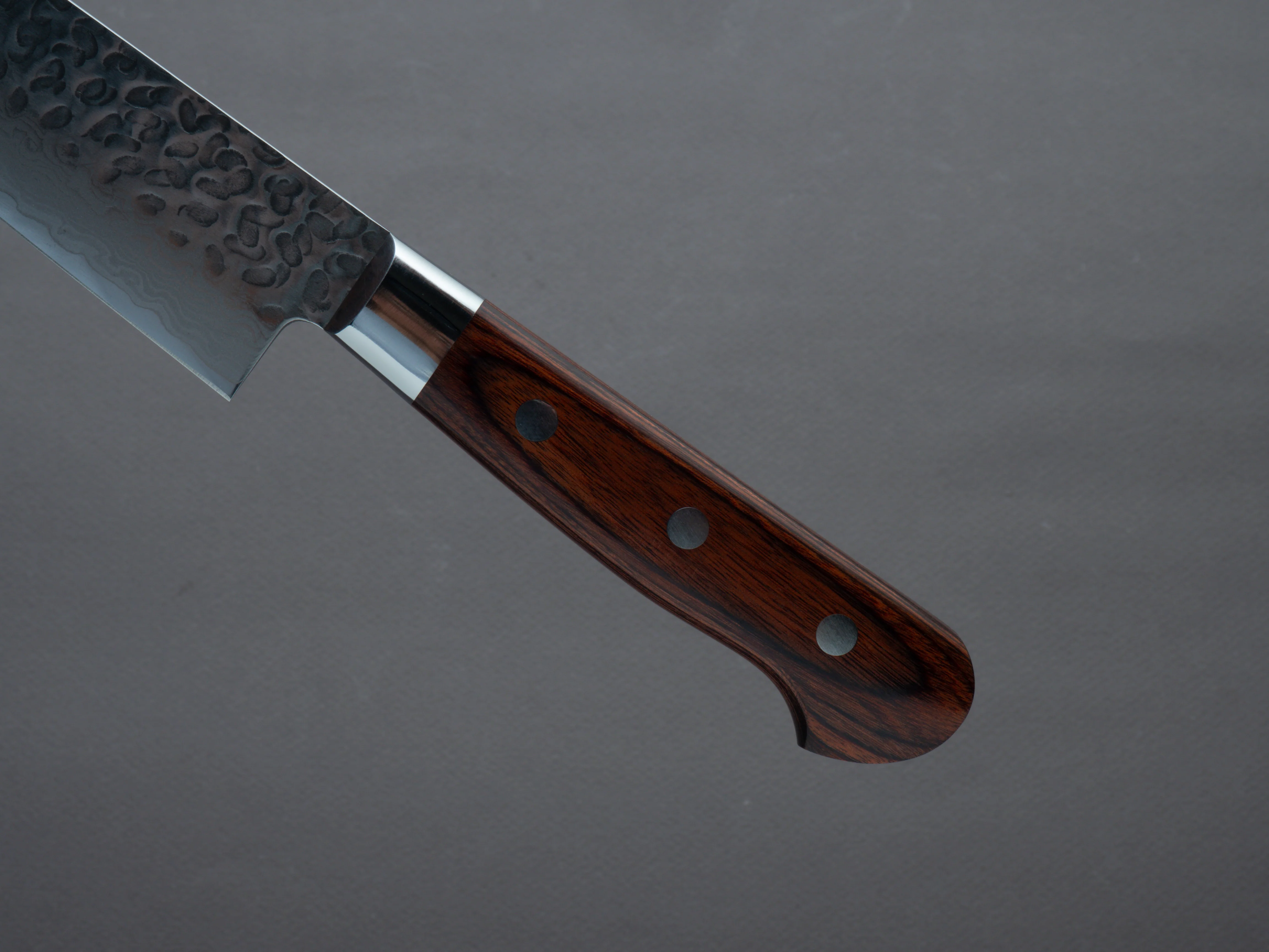 Hitohira - Imojiya ST - VG10 - Tsuchime Damascus - 240mm Sujihiki - Western Handle - Image 5