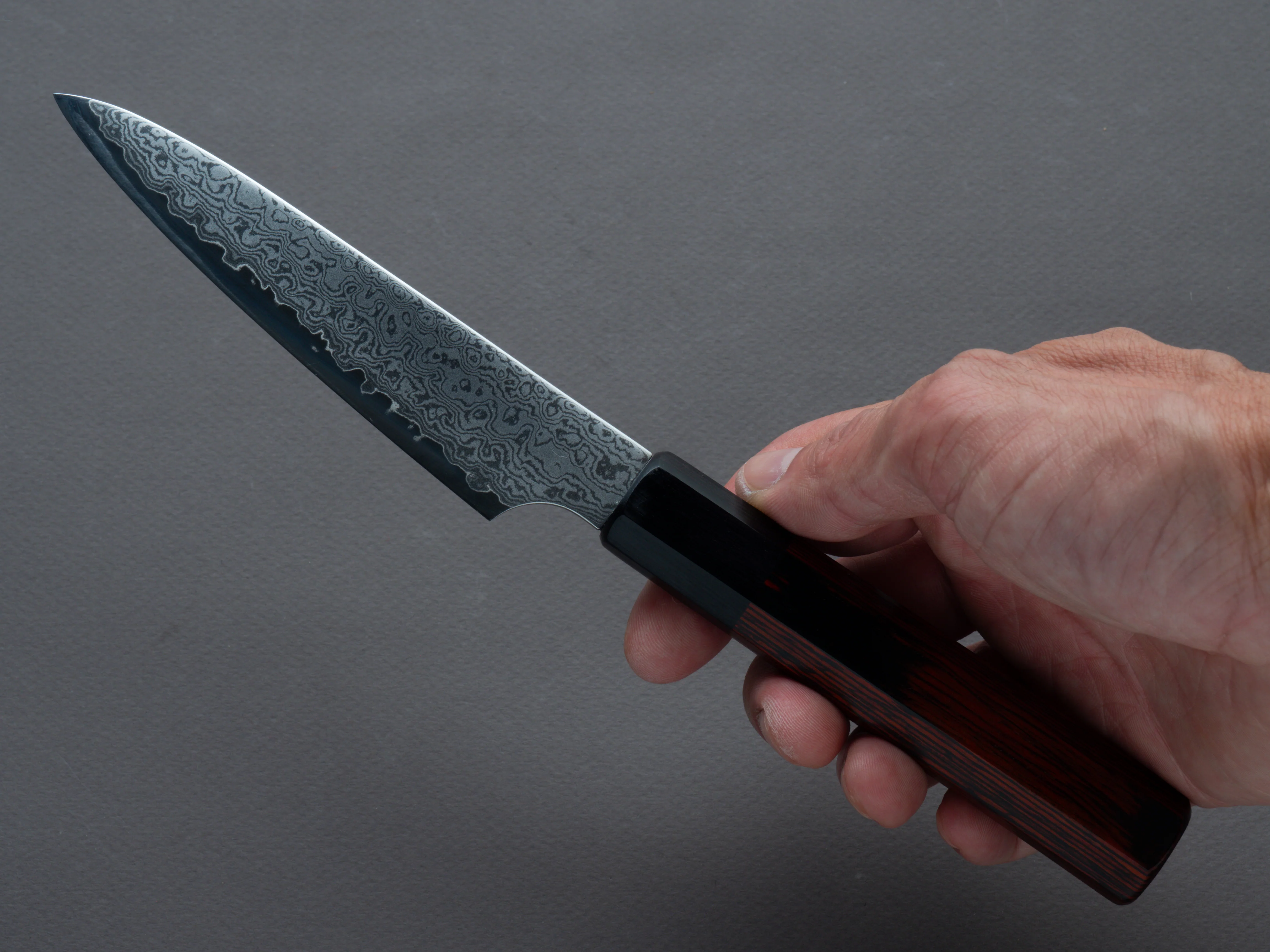 Hitohira - Imojiya TH - VG10 - Damascus - Petty - 120mm - Wa Handle - Image 6
