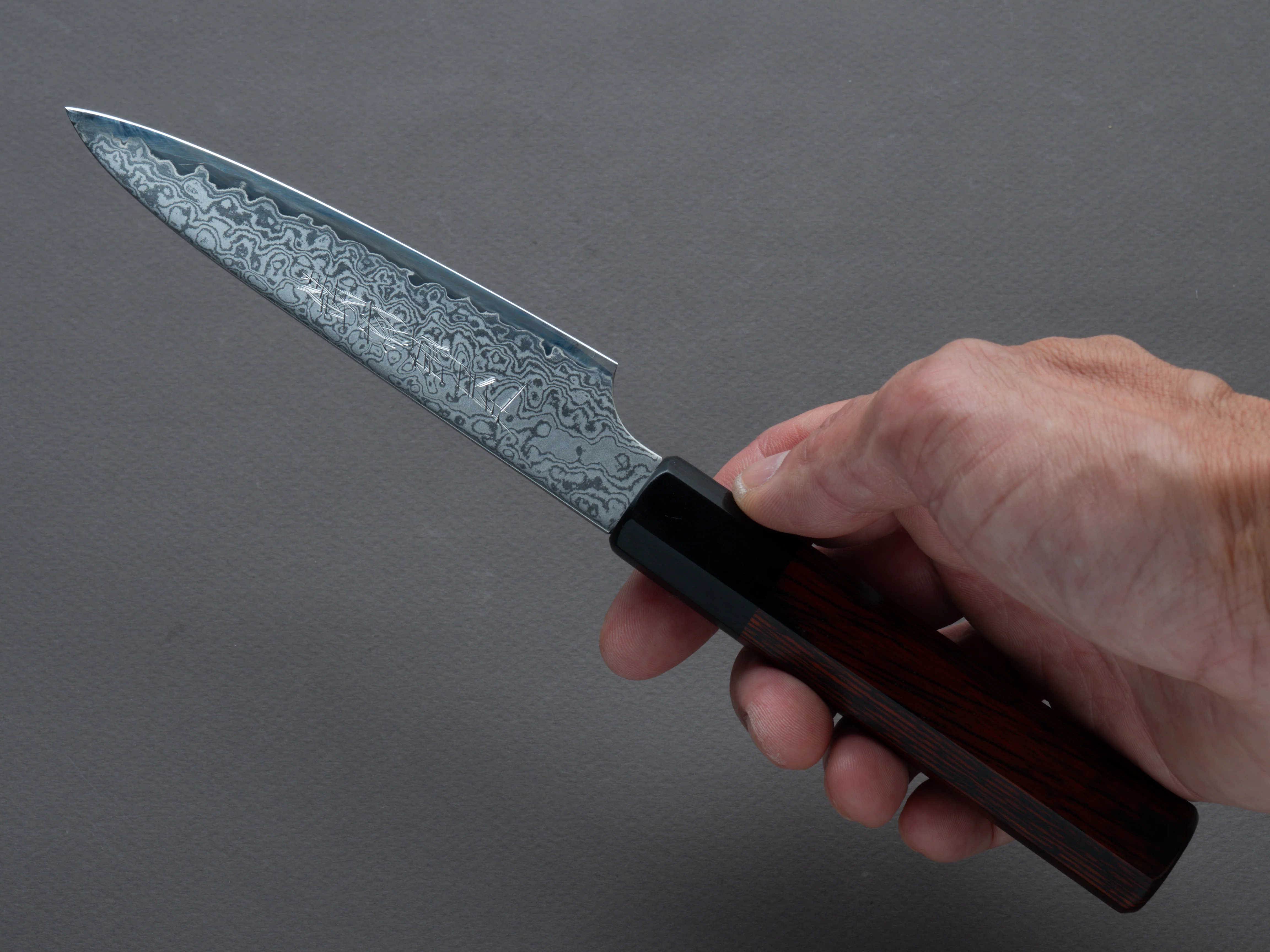Hitohira - Imojiya TH - VG10 - Damascus - Petty - 120mm - Wa Handle - Image 7