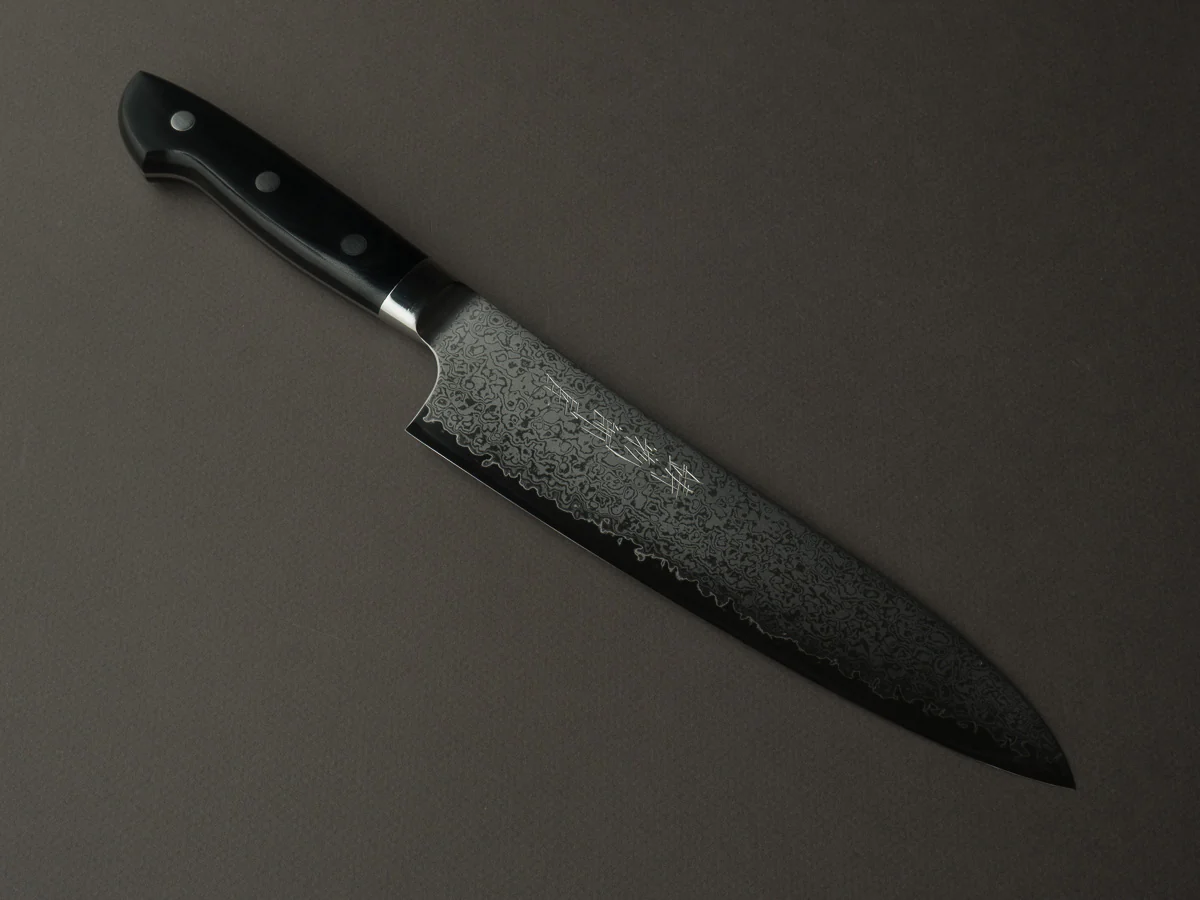 Hitohira - Imojiya TH - VG10 - Damascus - Gyuto - 210mm - Linen Micarta Western Handle