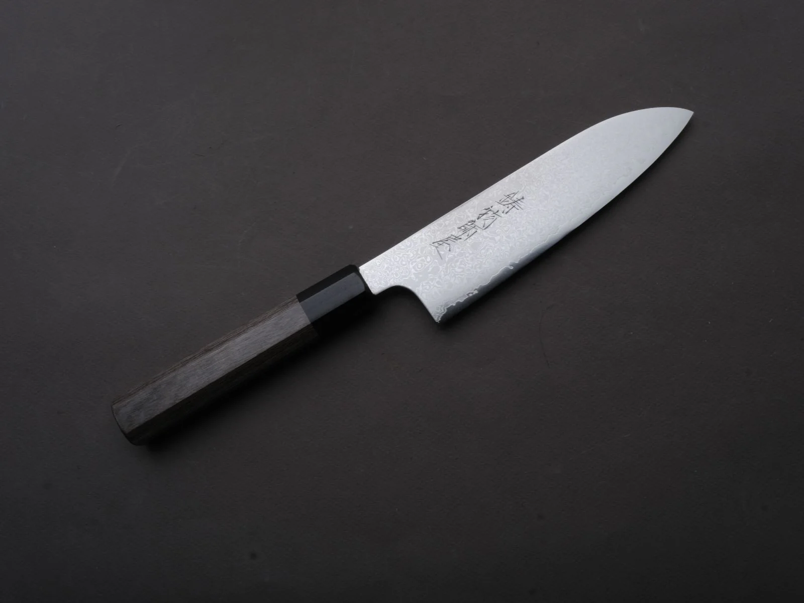 Hitohira - Imojiya TH - Damascus - Stainless - Santoku - 180mm - Gray Pakka Handle