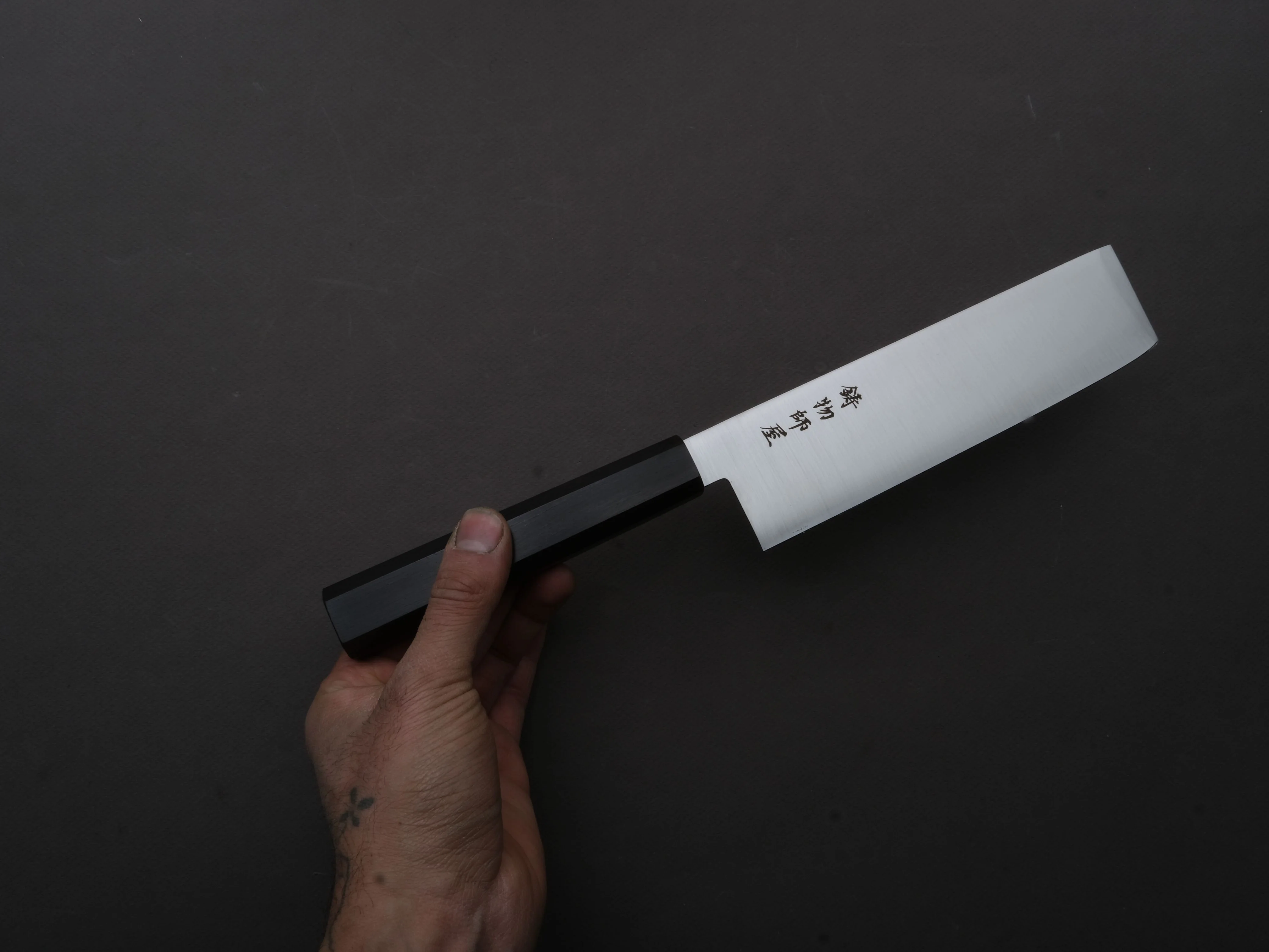 Hitohira - Imojiya TH - Stainless - 175mm Nakiri - Pakka Handle - Image 3