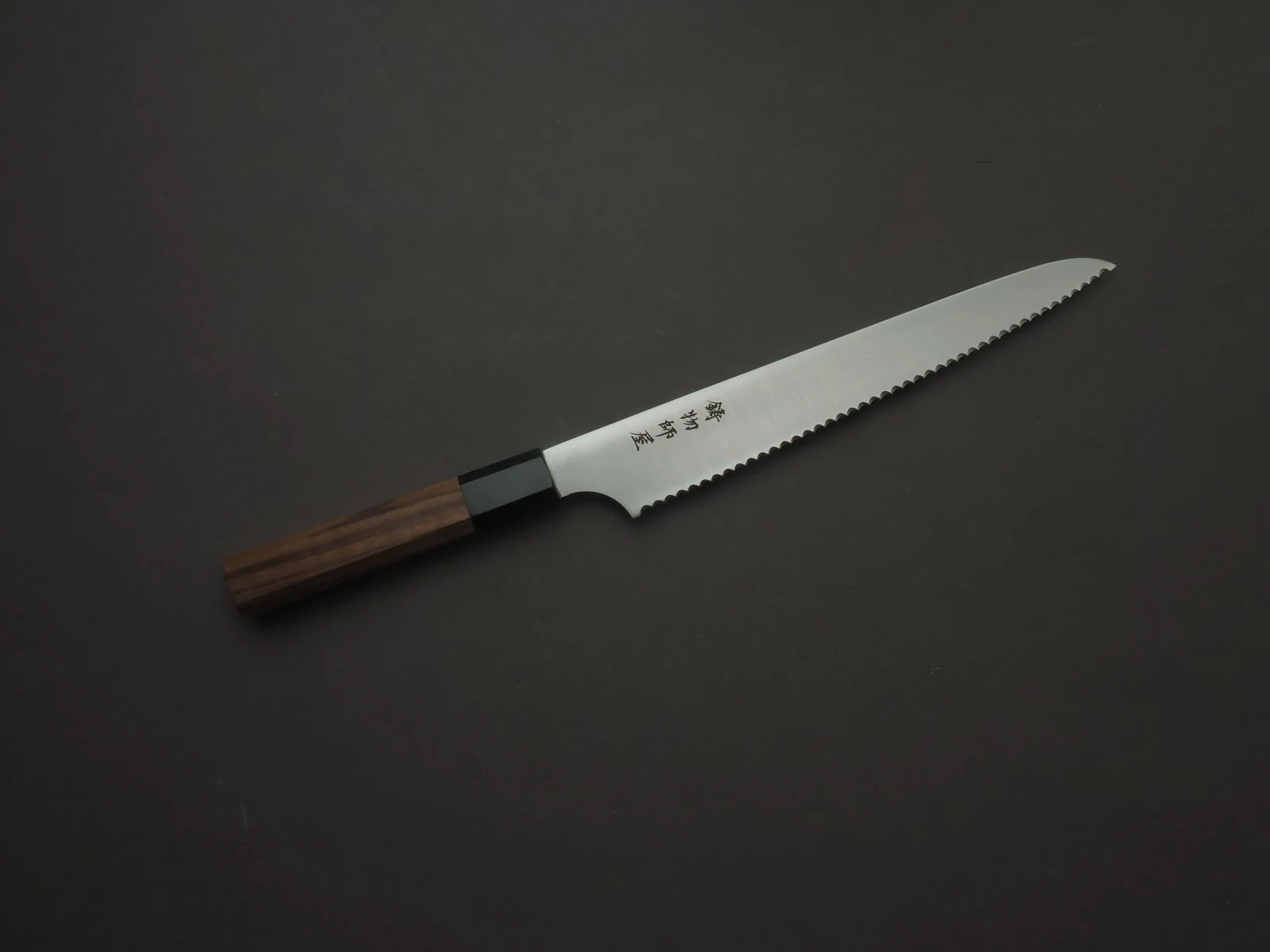 Hitohira - Imojiya TH - Stainless - 240mm - Bread Knife - Teak Handle