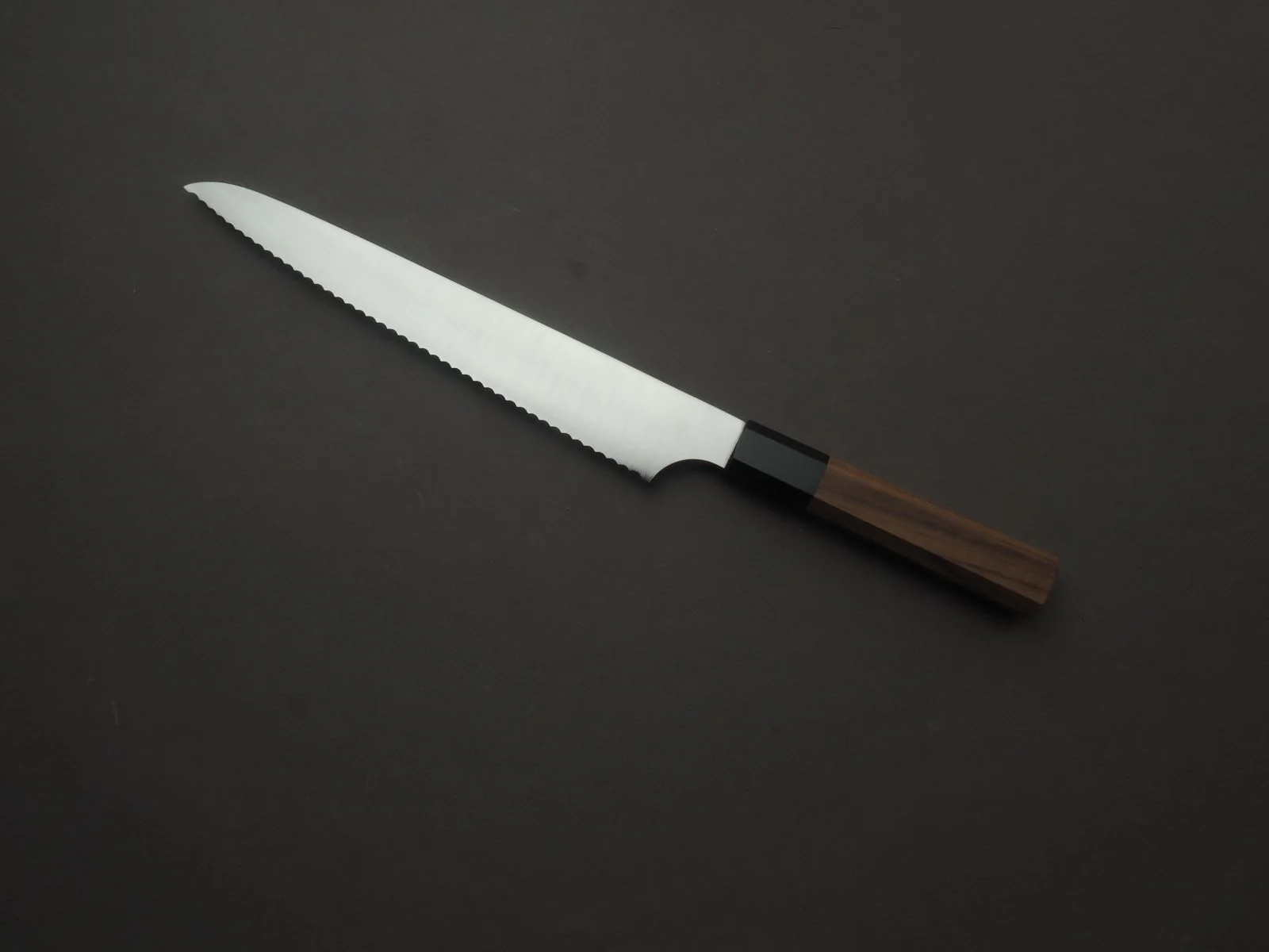 Hitohira - Imojiya TH - Stainless - 240mm - Bread Knife - Teak Handle - Image 2