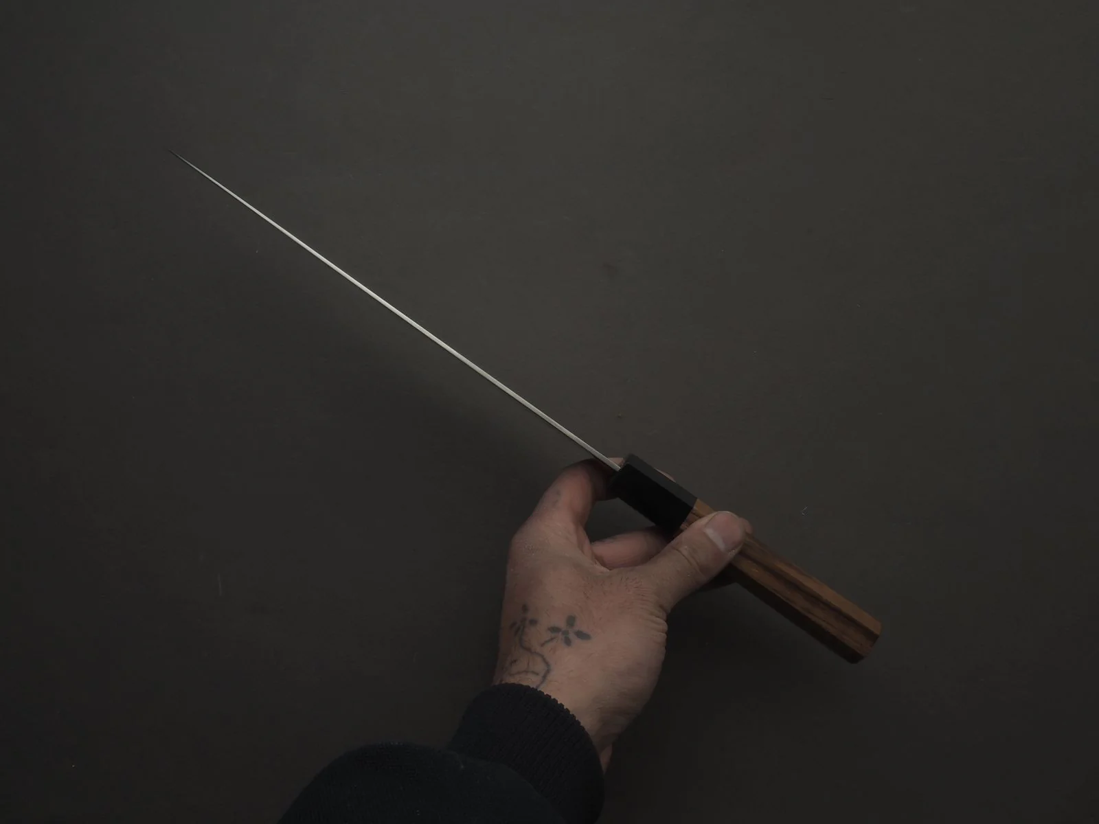 Hitohira - Imojiya TH - Stainless - 240mm - Bread Knife - Teak Handle - Image 5